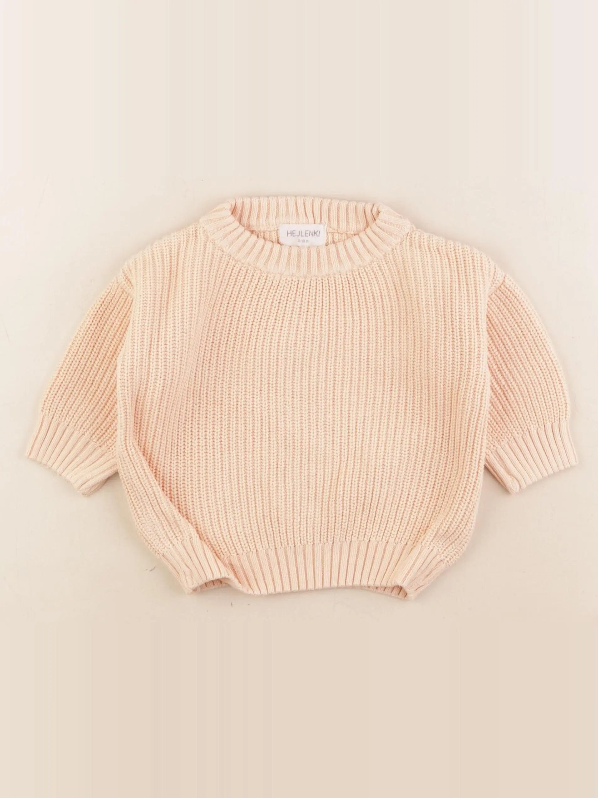 Hejlenki - pull orange - 0/9 mois