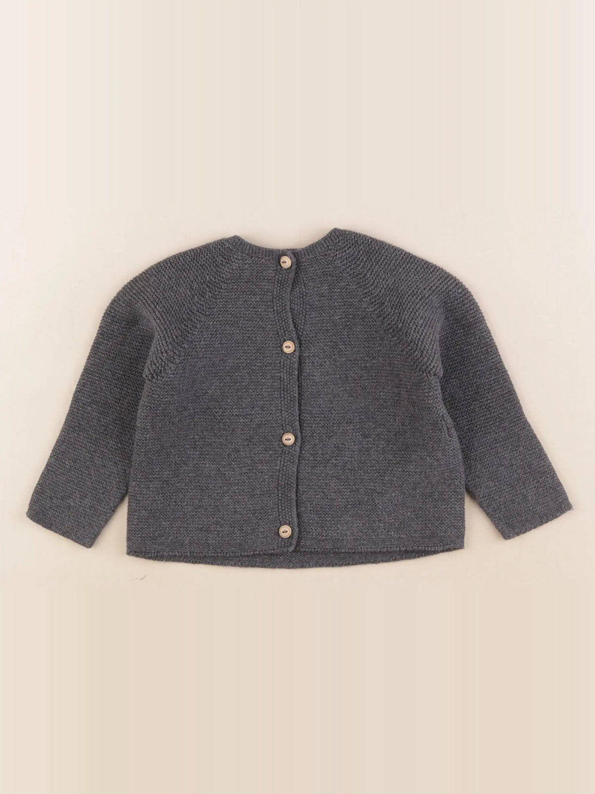 Zara - gilet gris - 9/12 mois