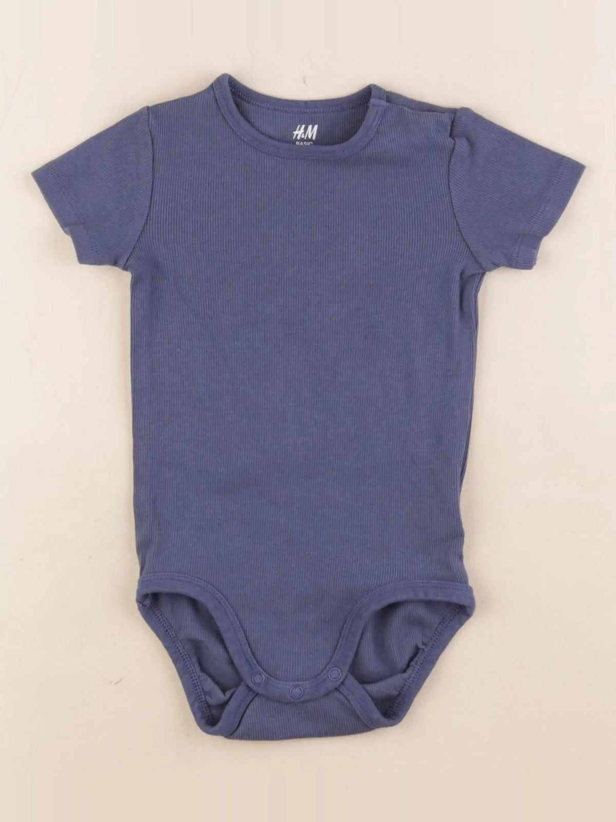 H&M - body bleu - 12/18 mois