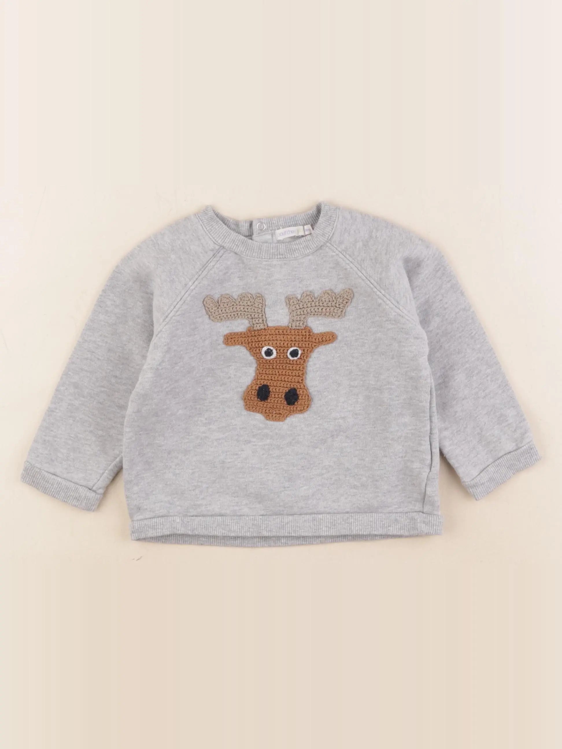 Boutchou - sweat gris - 18 mois