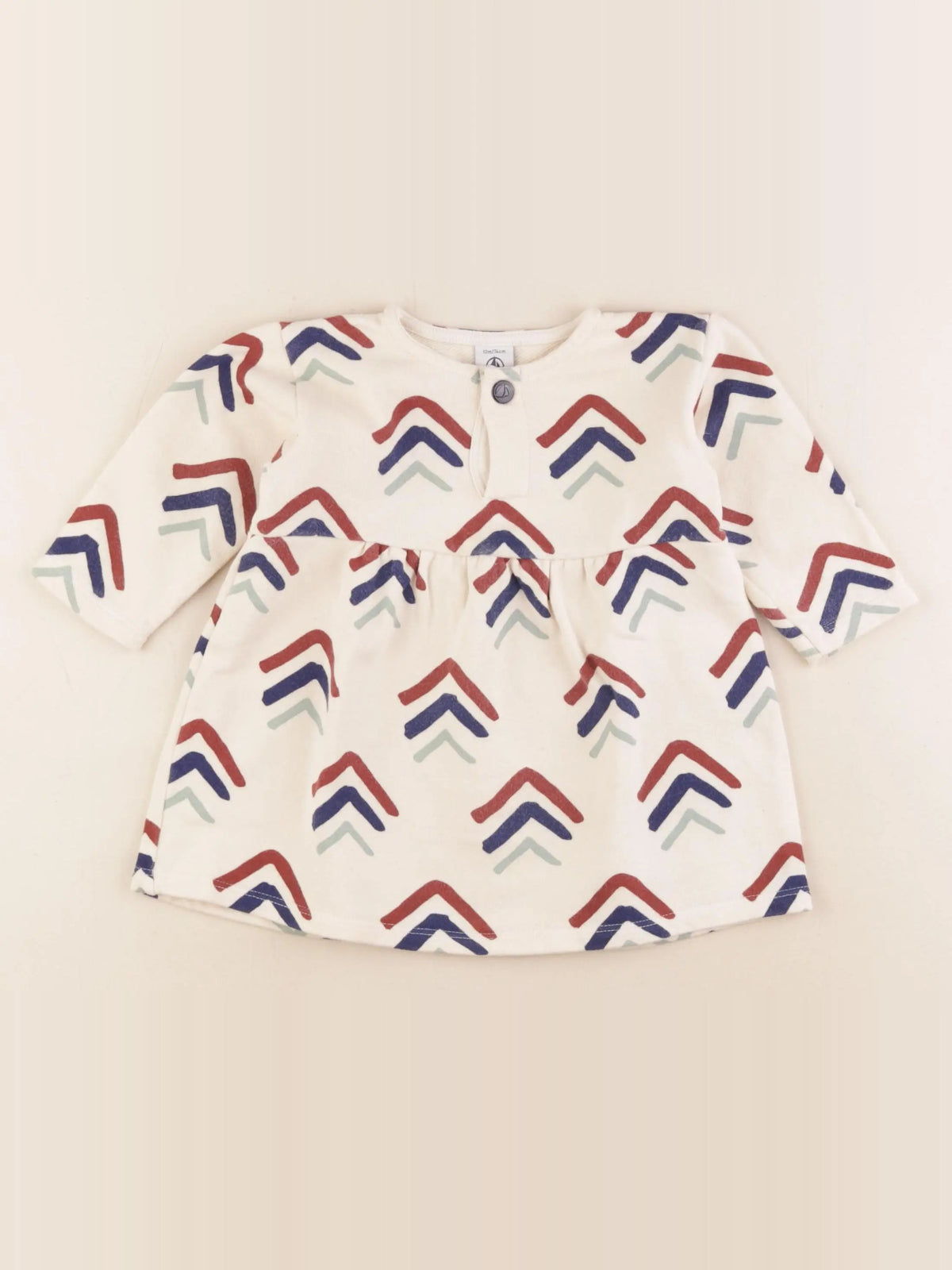 Petit Bateau - robe multicolore - 12 mois