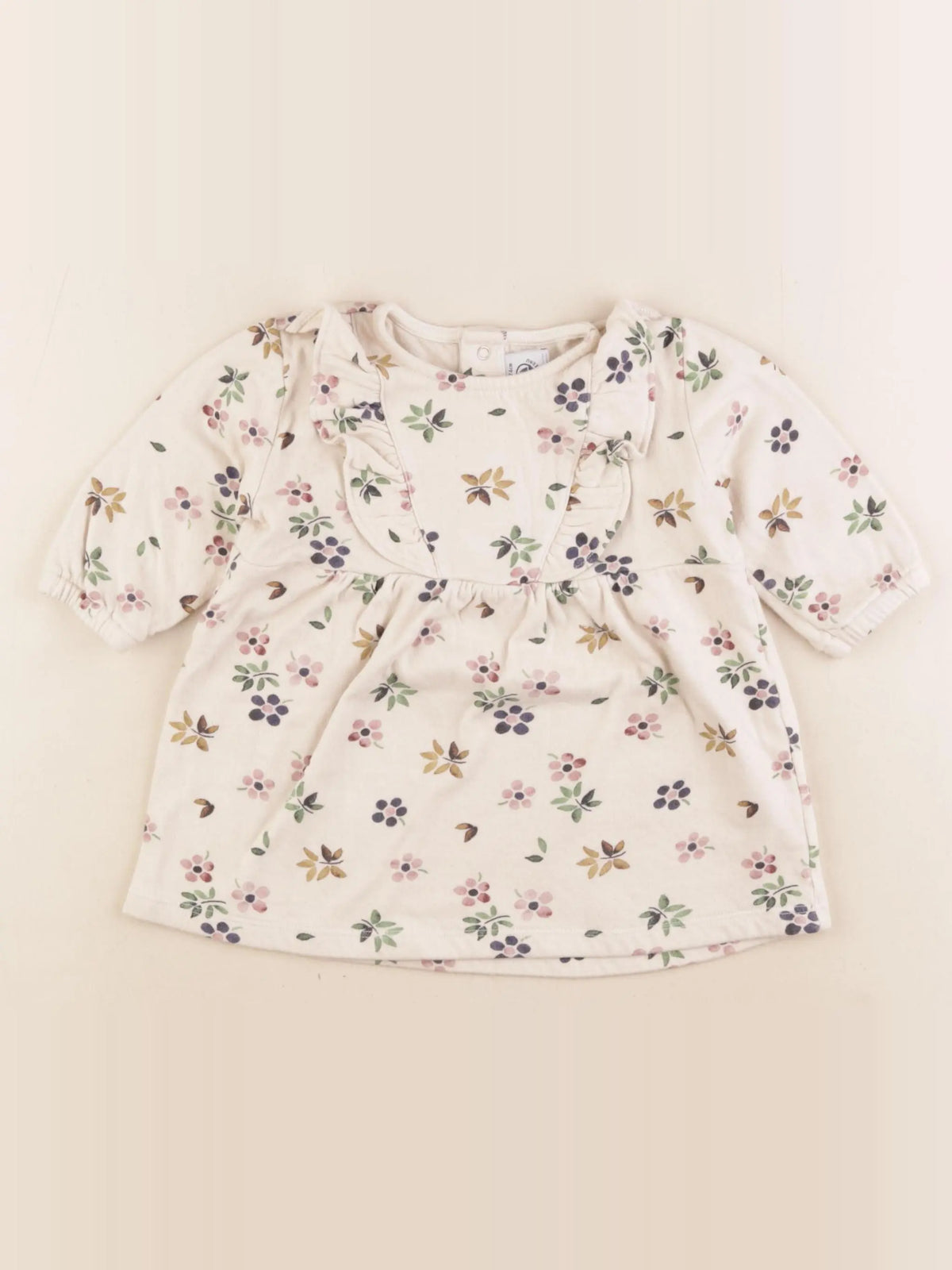 Petit Bateau - robe multicolore - 12 mois