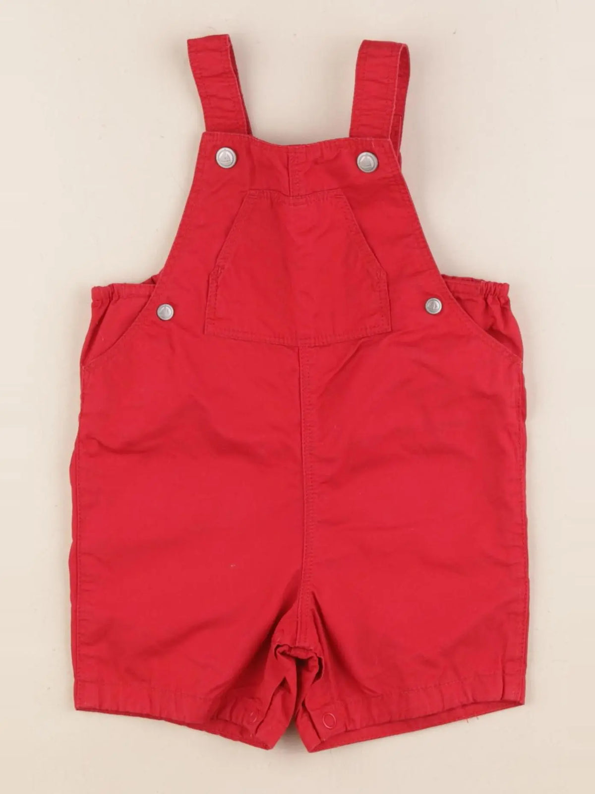 Petit Bateau - salopette rouge - 6 mois