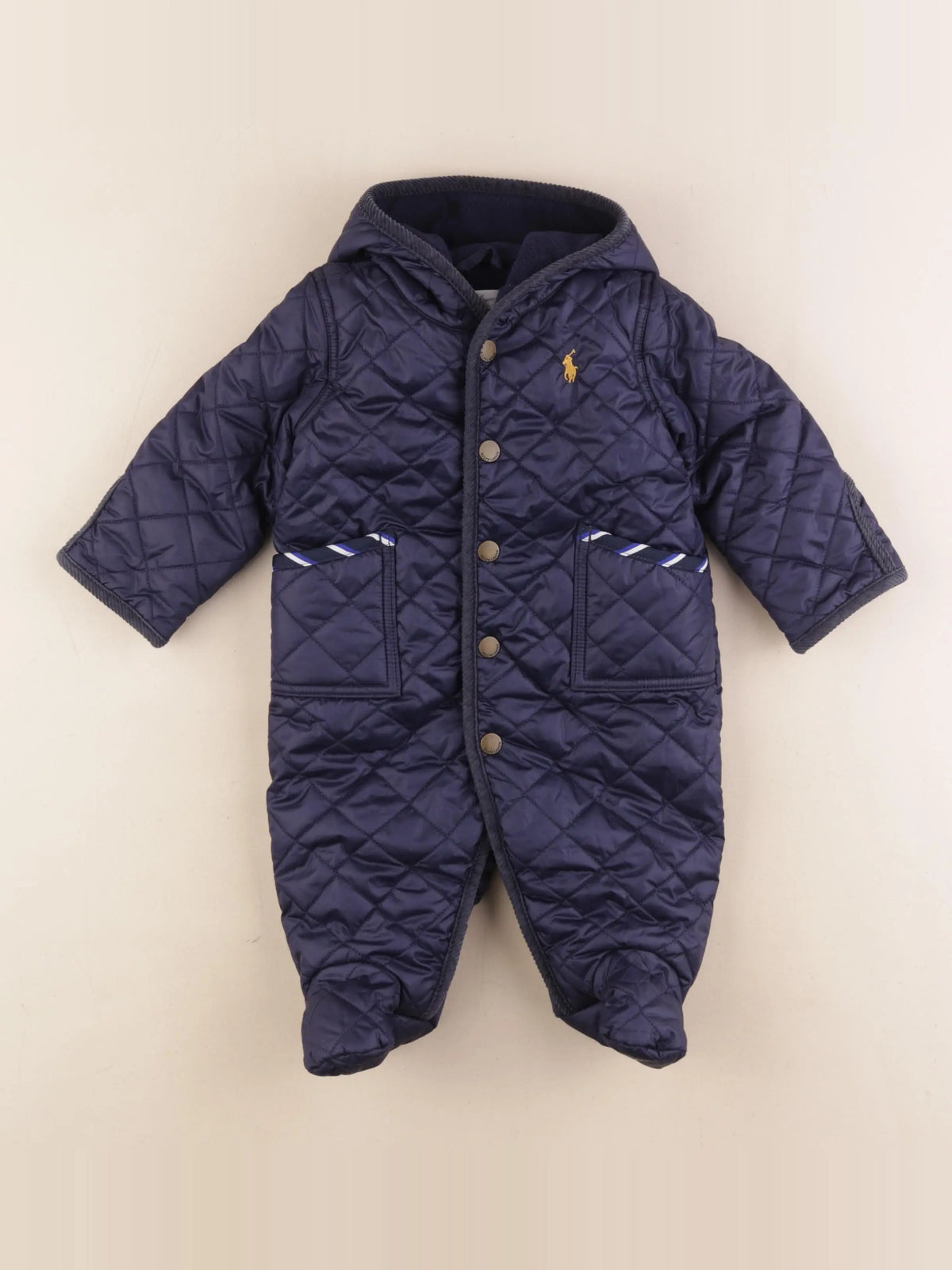 Ralph Lauren - combi-pilote bleu - 3 mois