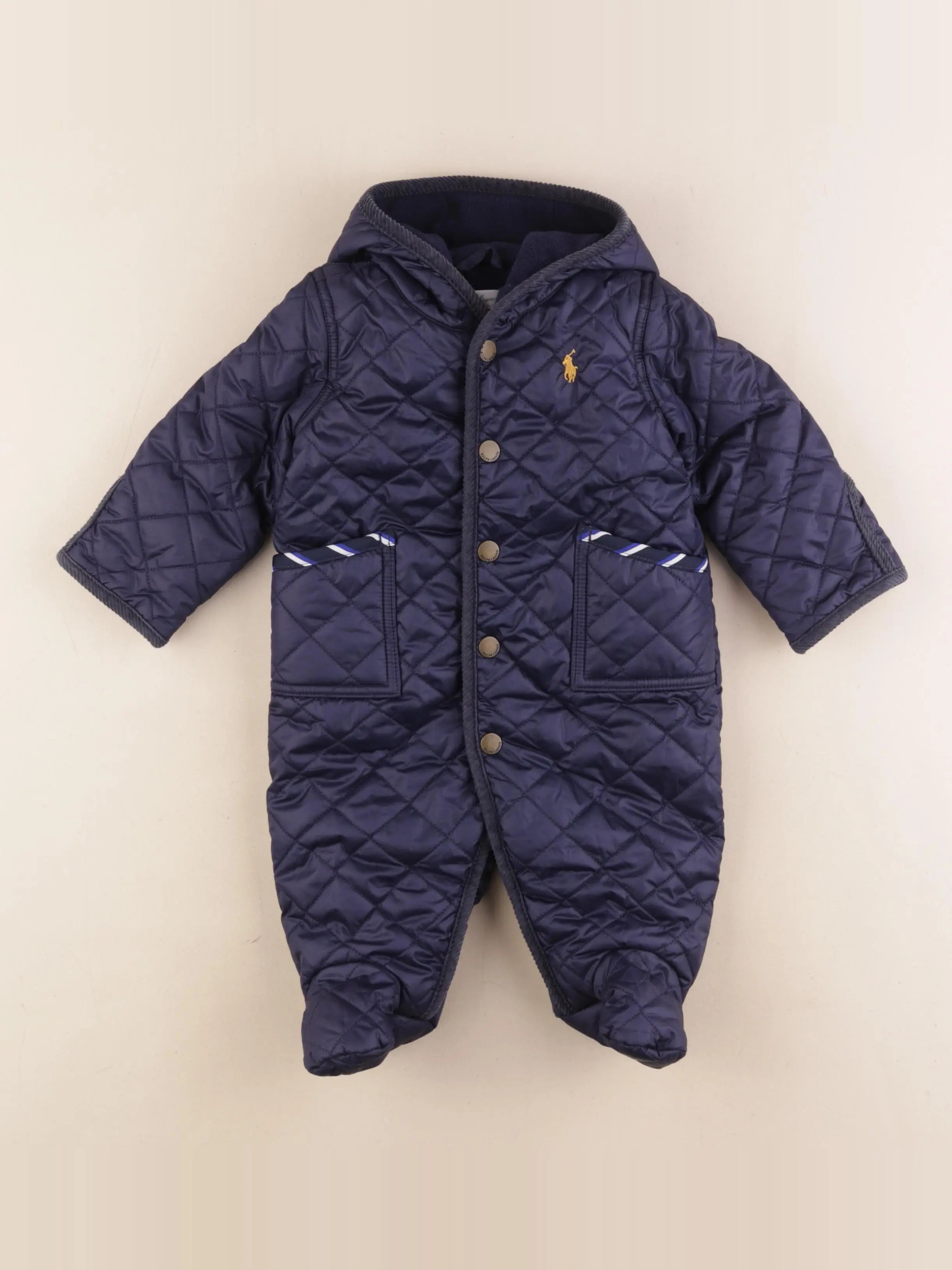 Ralph Lauren - combi-pilote bleu - 3 mois