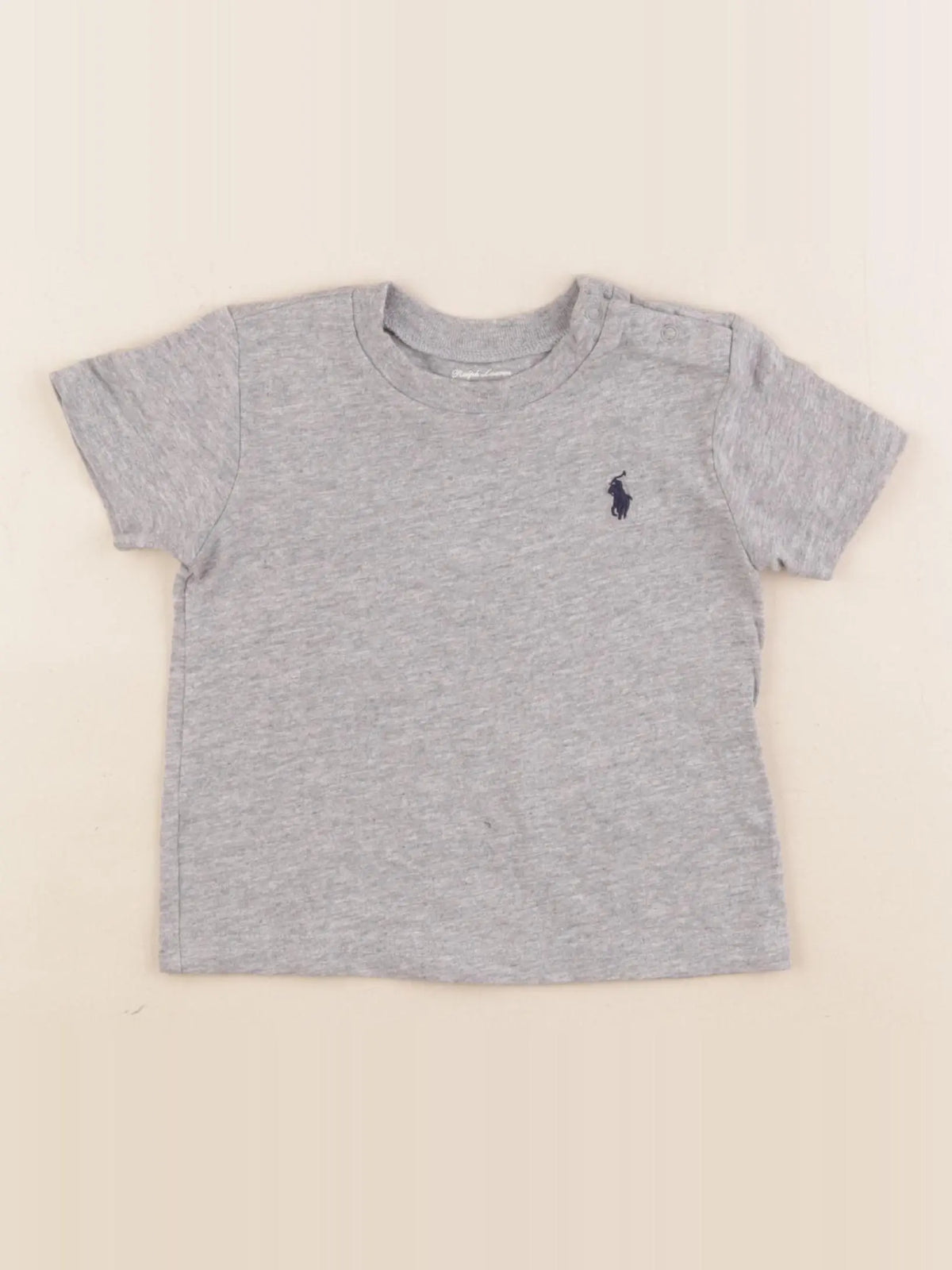 Ralph Lauren - tee-shirt gris - 6 mois