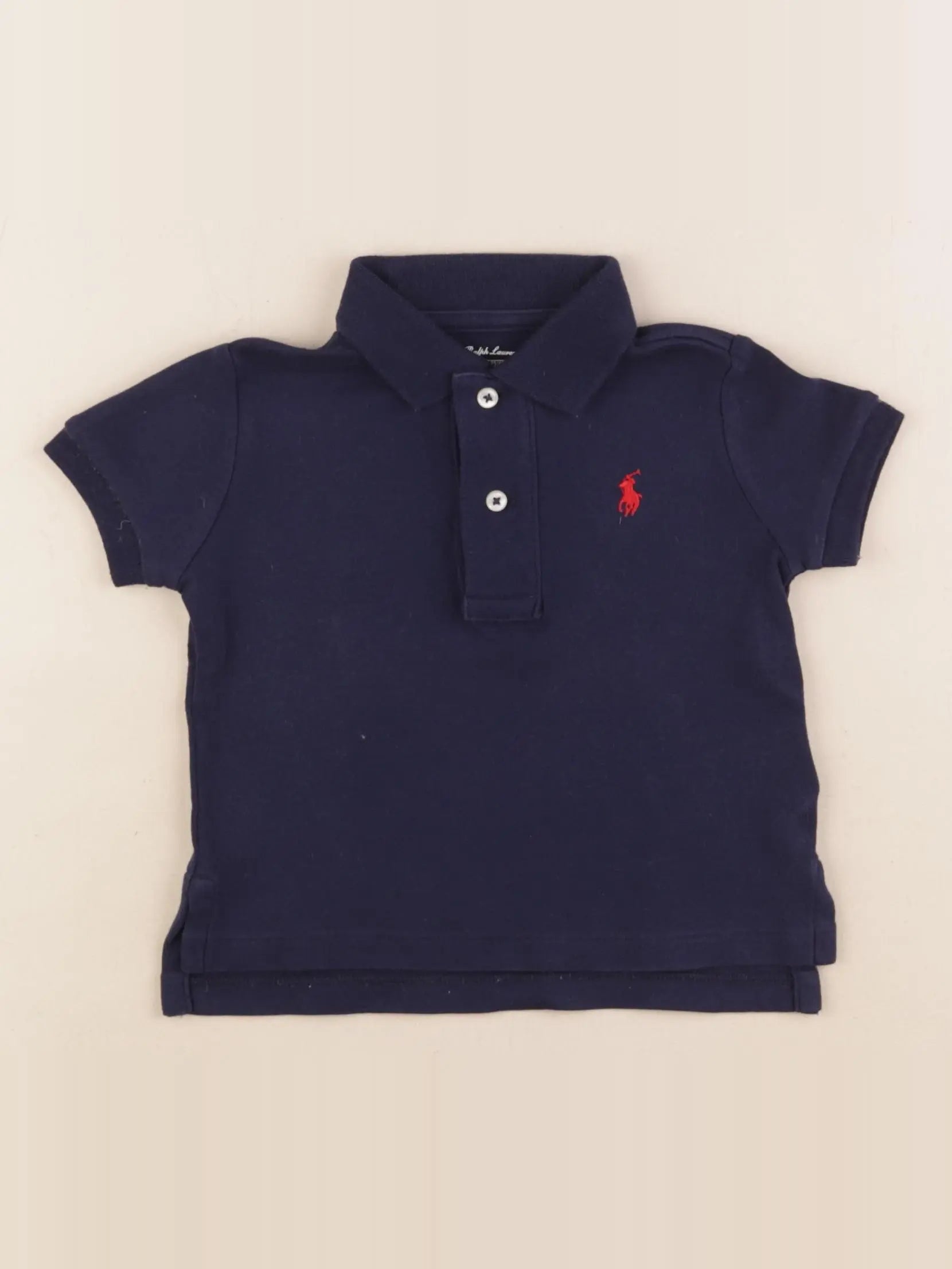 Ralph Lauren - polo bleu - 9 mois