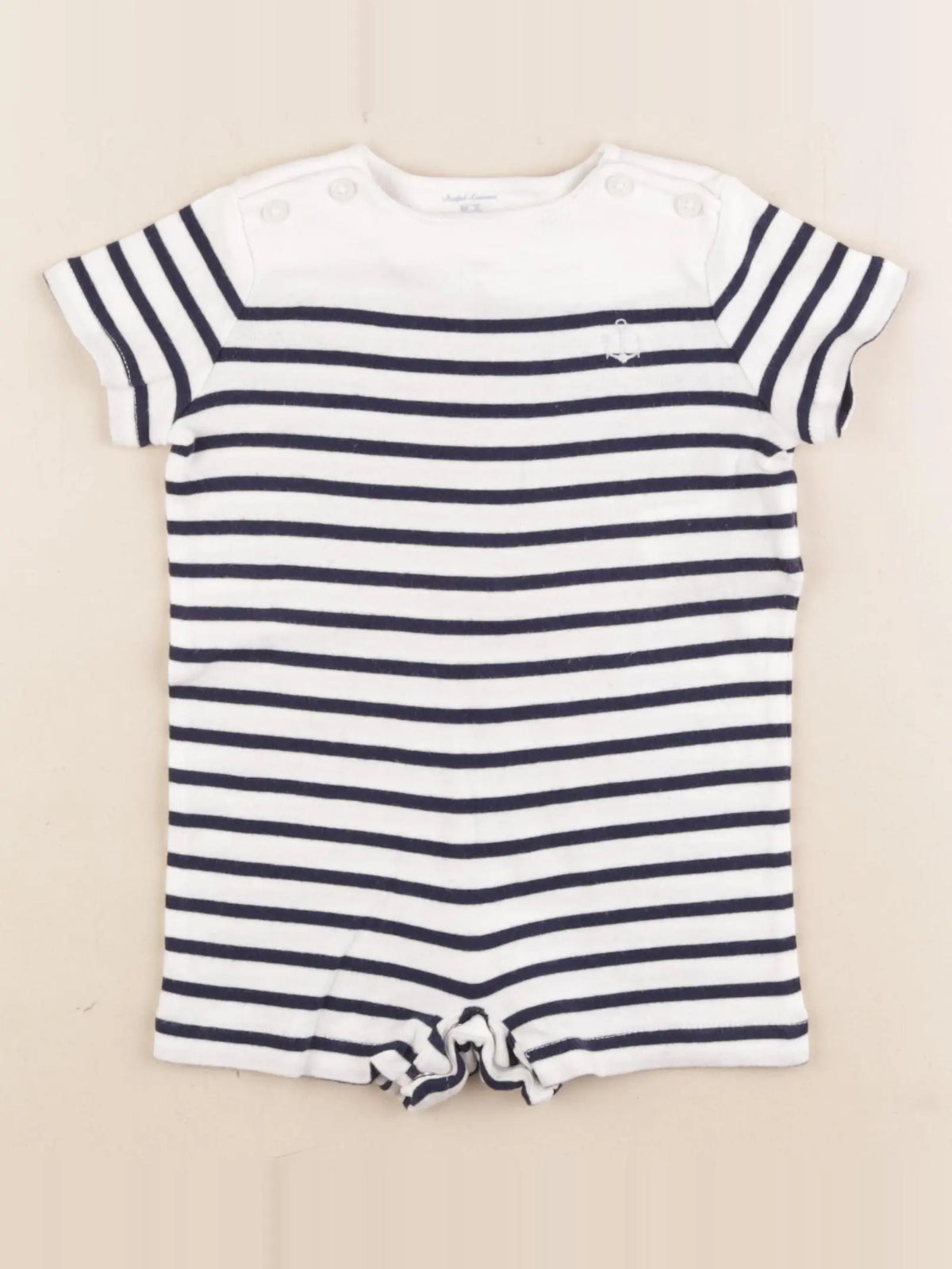Ralph Lauren - combinaison bleu, blanc - 6 mois