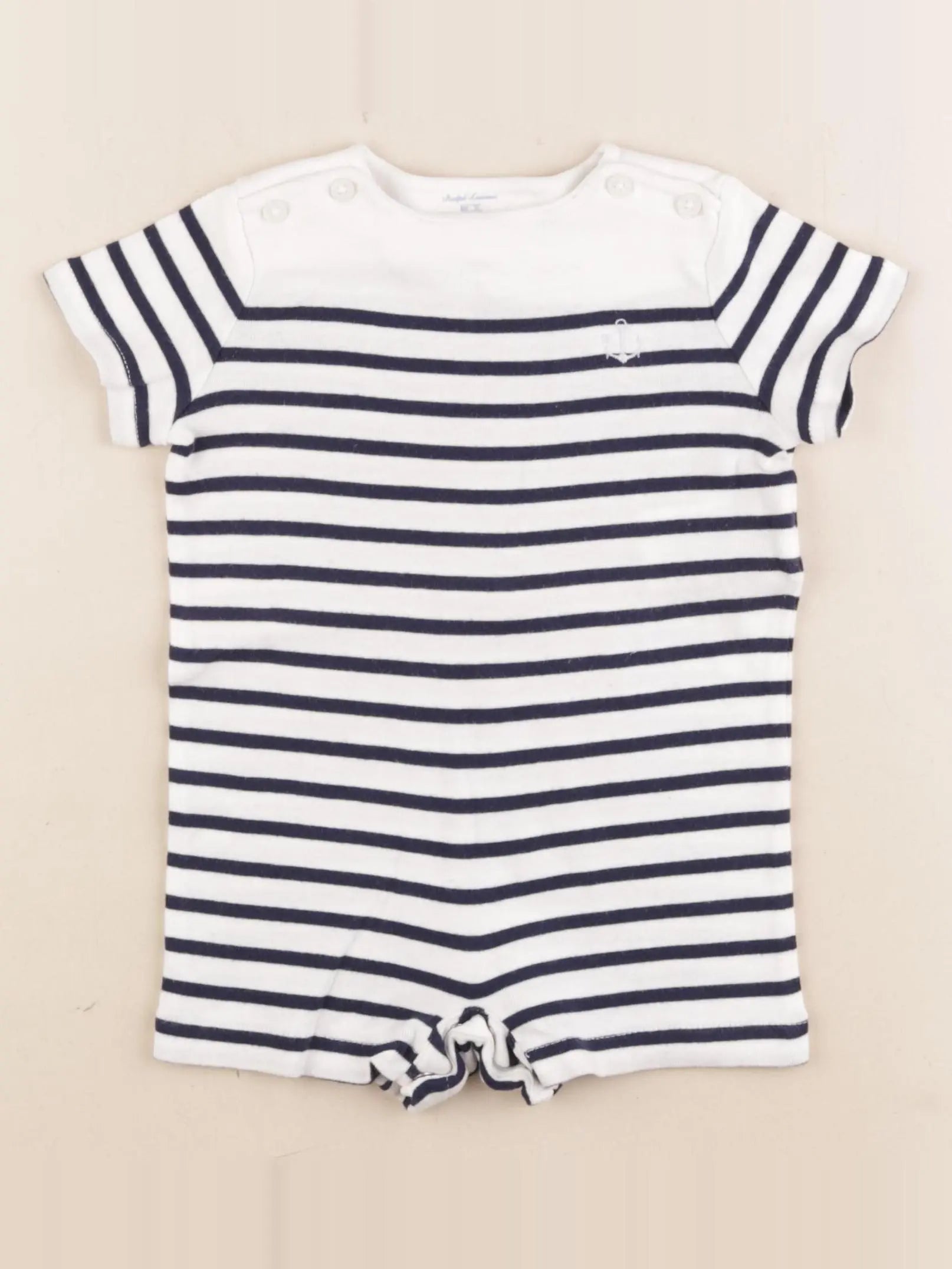 Ralph Lauren - combinaison bleu, blanc - 6 mois