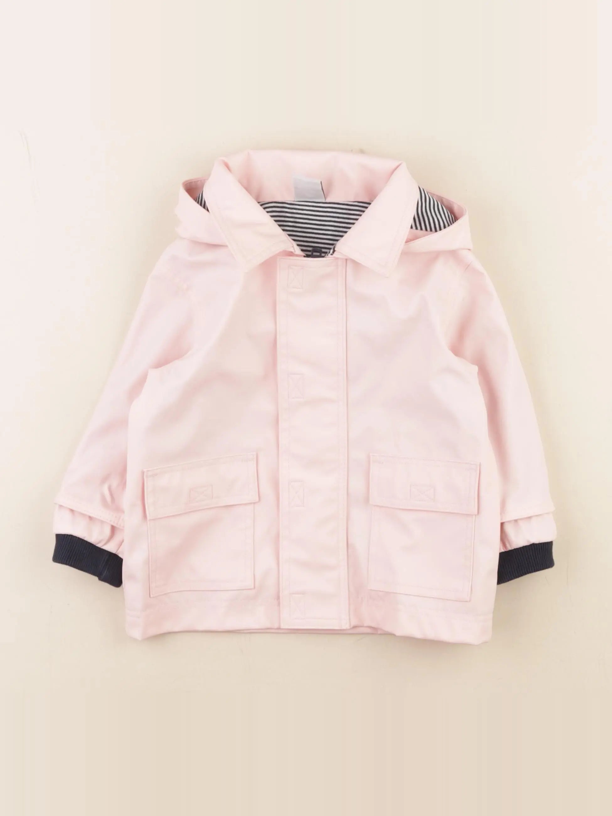 Petit Bateau - imperméable rose - 6 mois