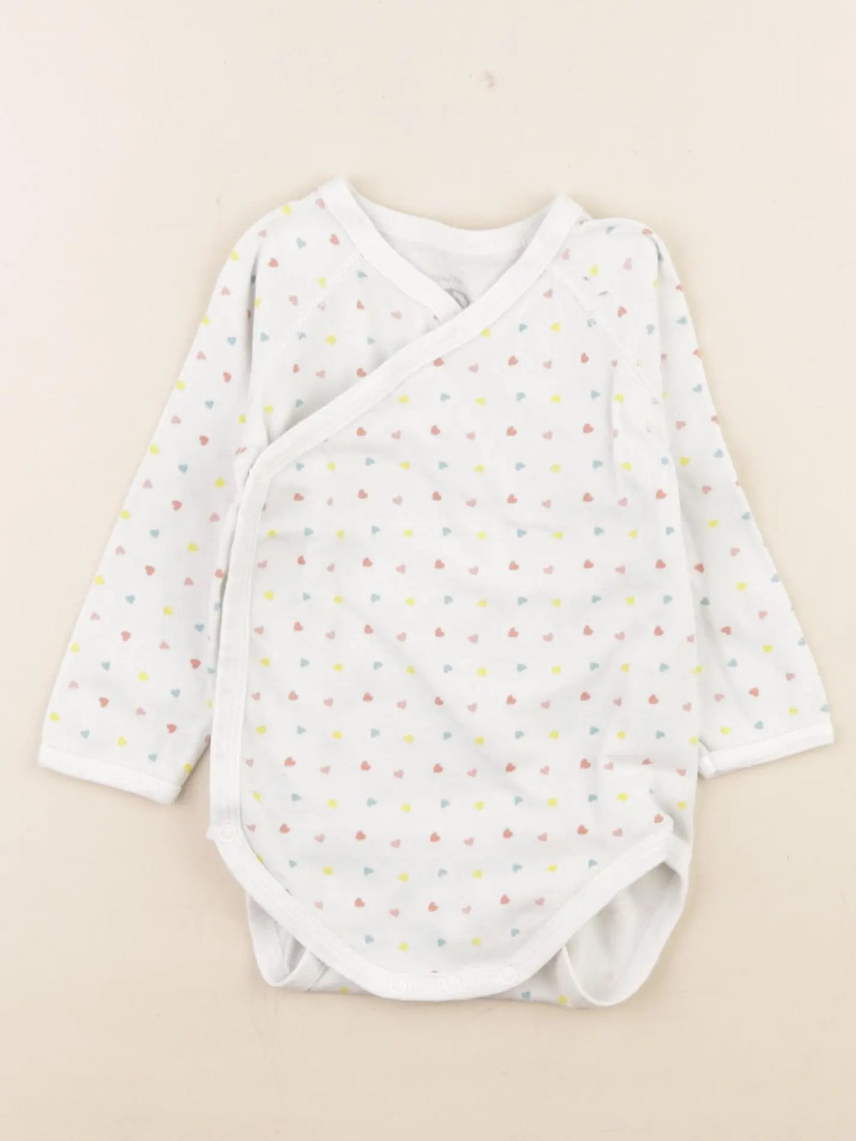 Petit Bateau - body blanc - 1 an