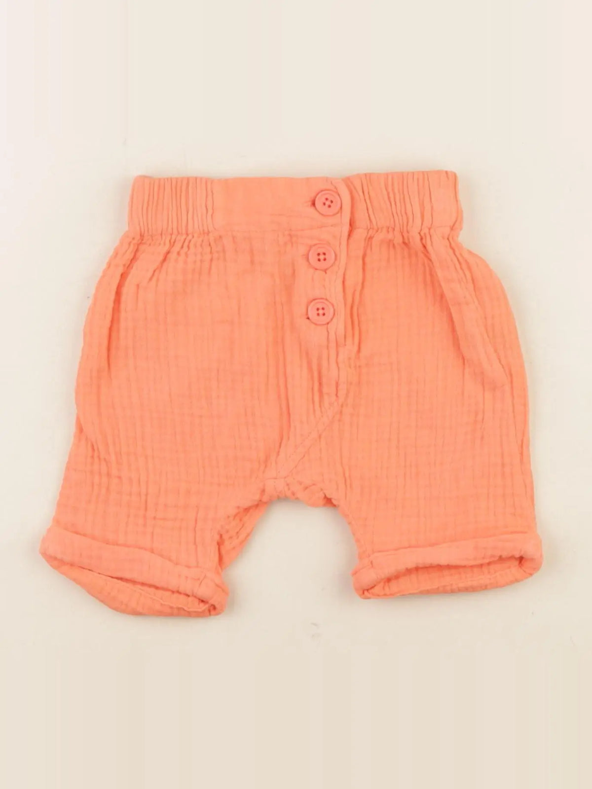Moulin Roty - short orange fluo - 3 mois