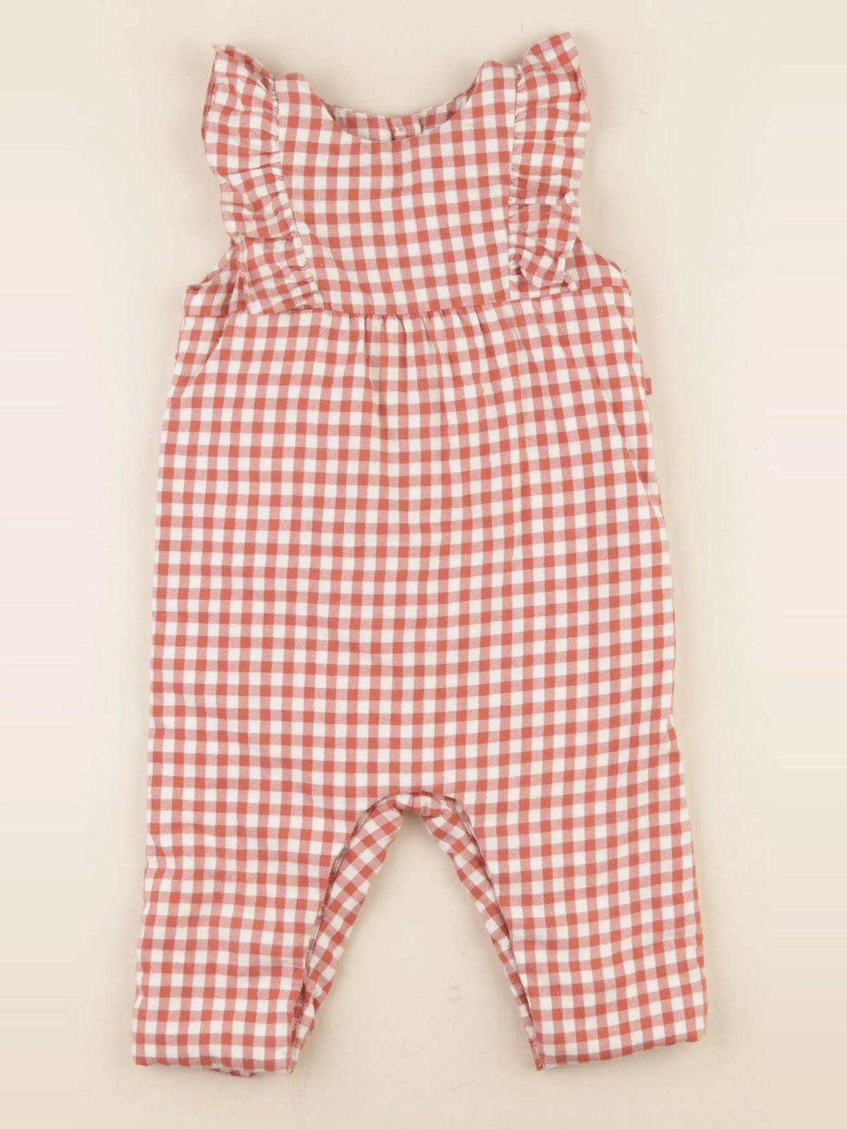Cadet Rousselle - combinaison doublé beige, rouge - 1 an