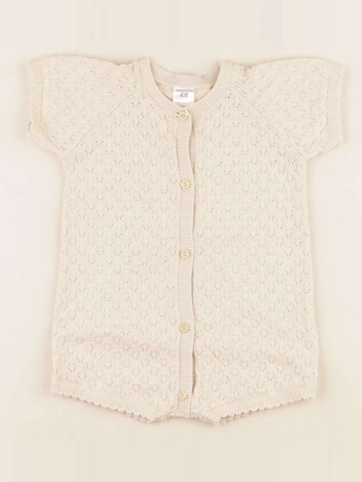 H&M - combinaison beige - 2/4 mois