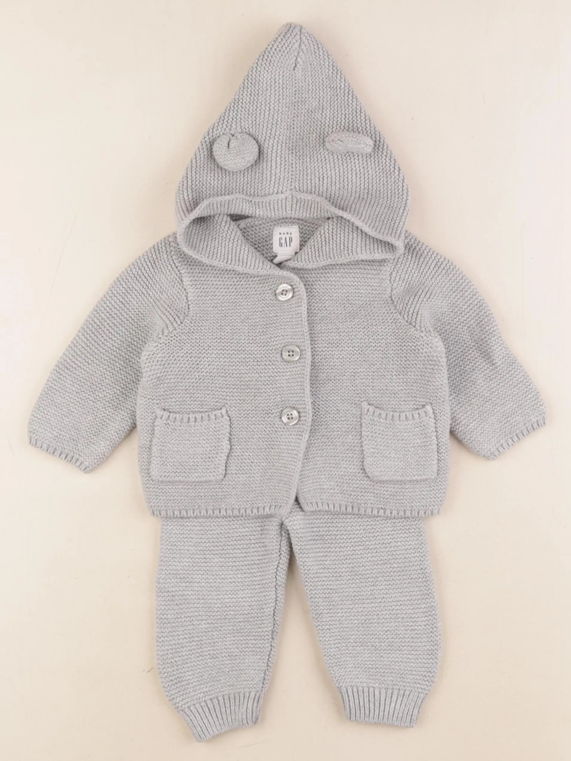 GAP - ensemble gris - 3/6 mois
