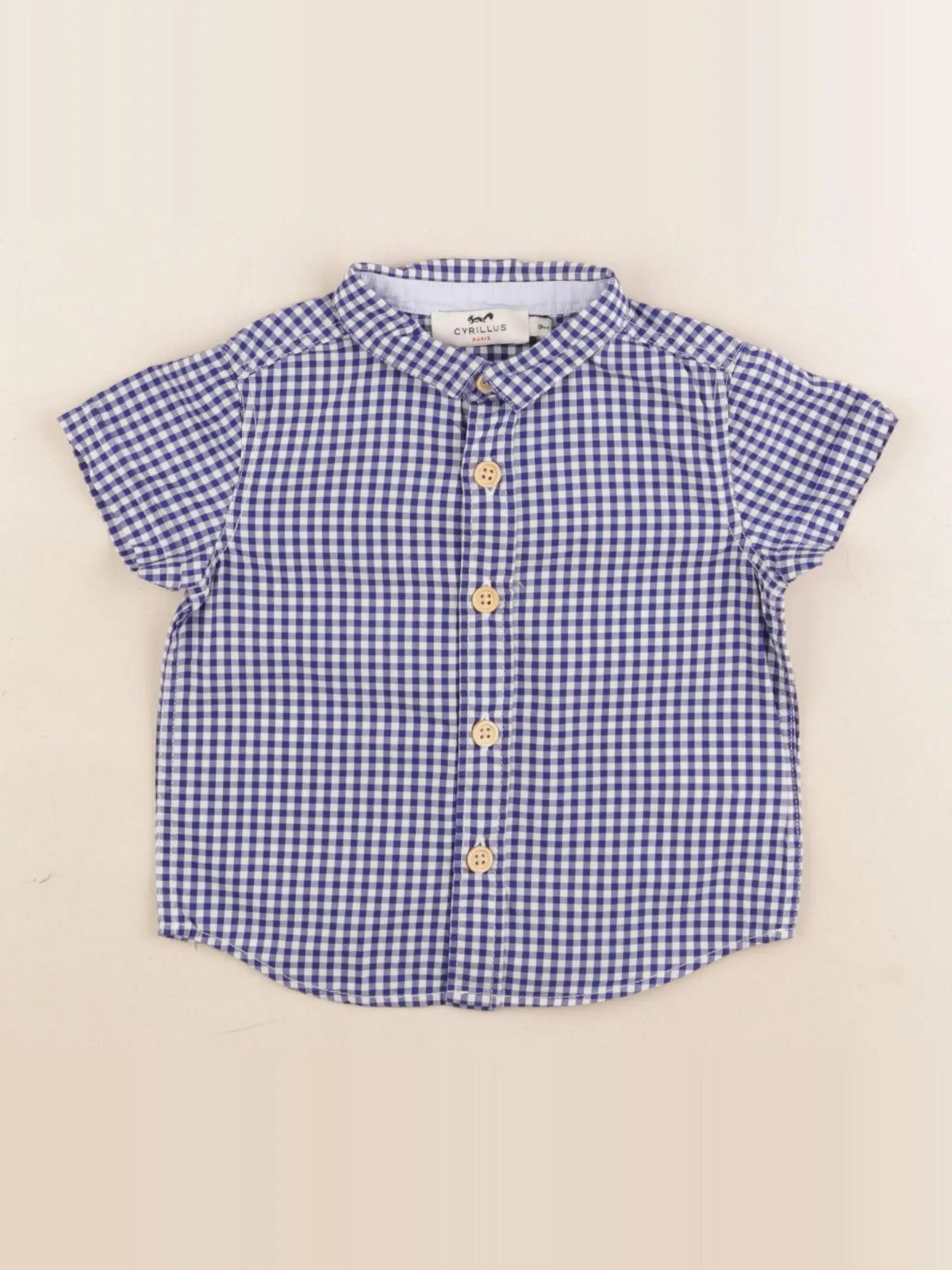 Cyrillus - chemise bleu - 9 mois