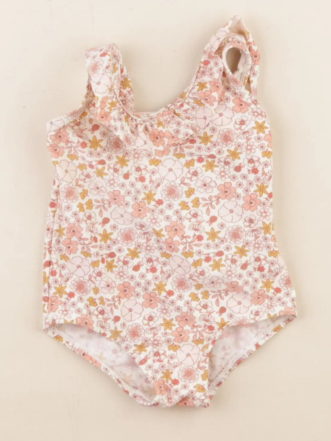 Vertbaudet - maillot de bain orange - 9 mois