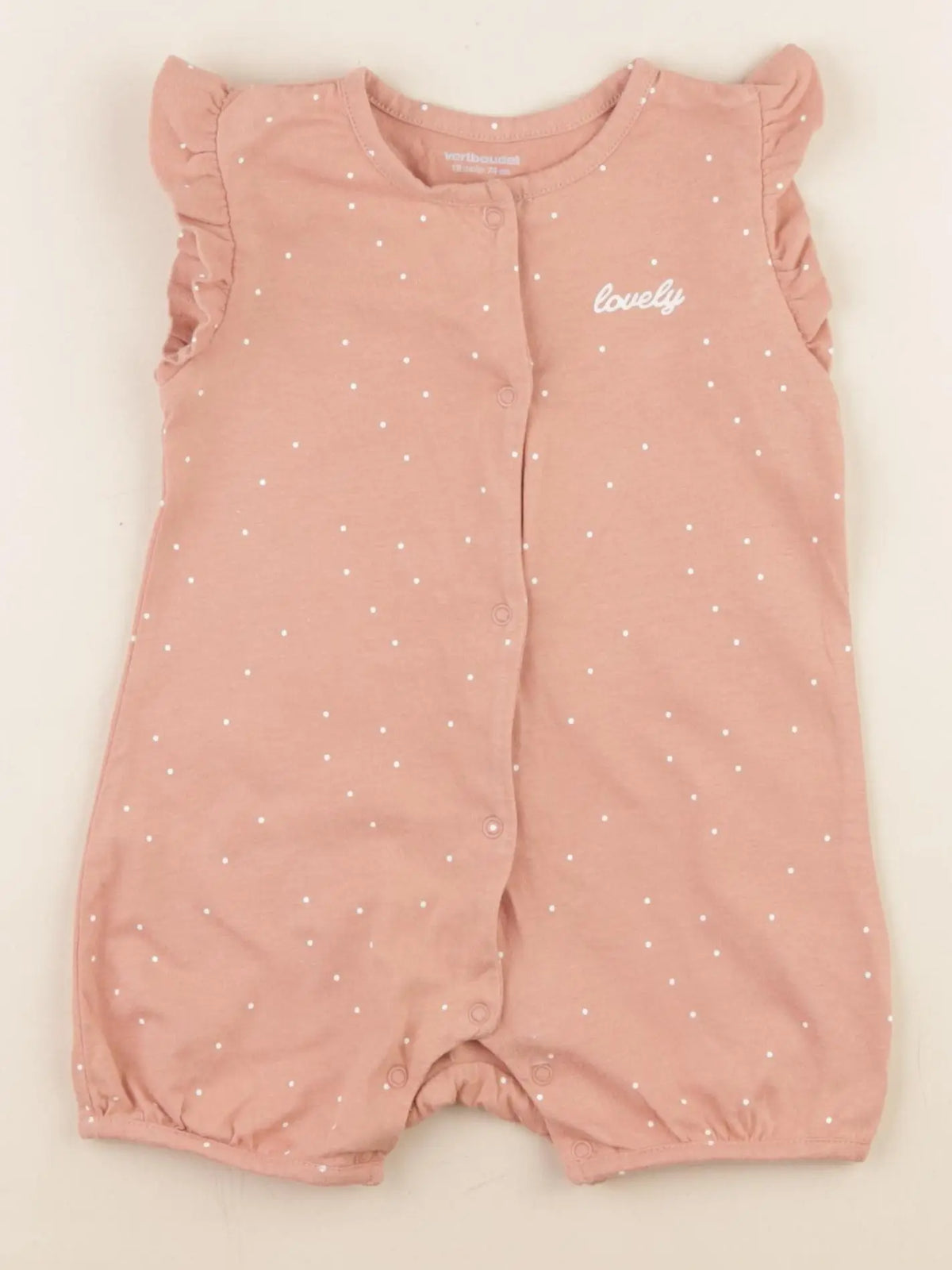 Vertbaudet - pyjama coton rose - 12 mois