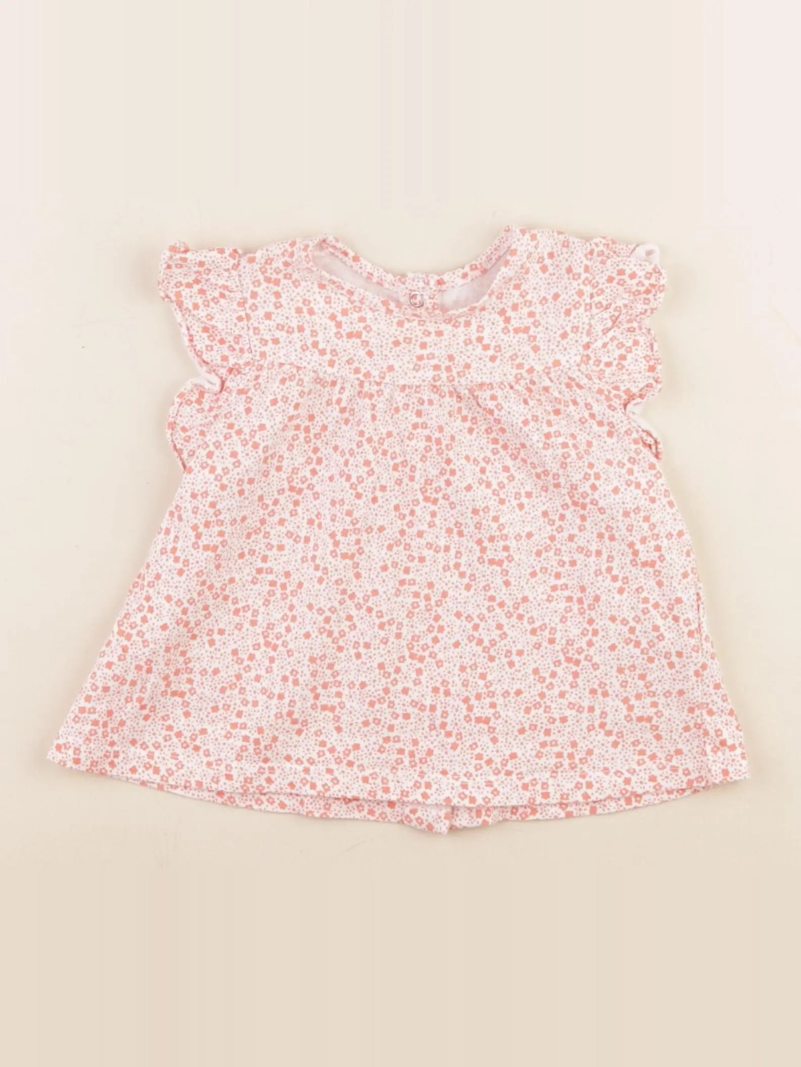 Vertbaudet - tee-shirt orange - 12 mois