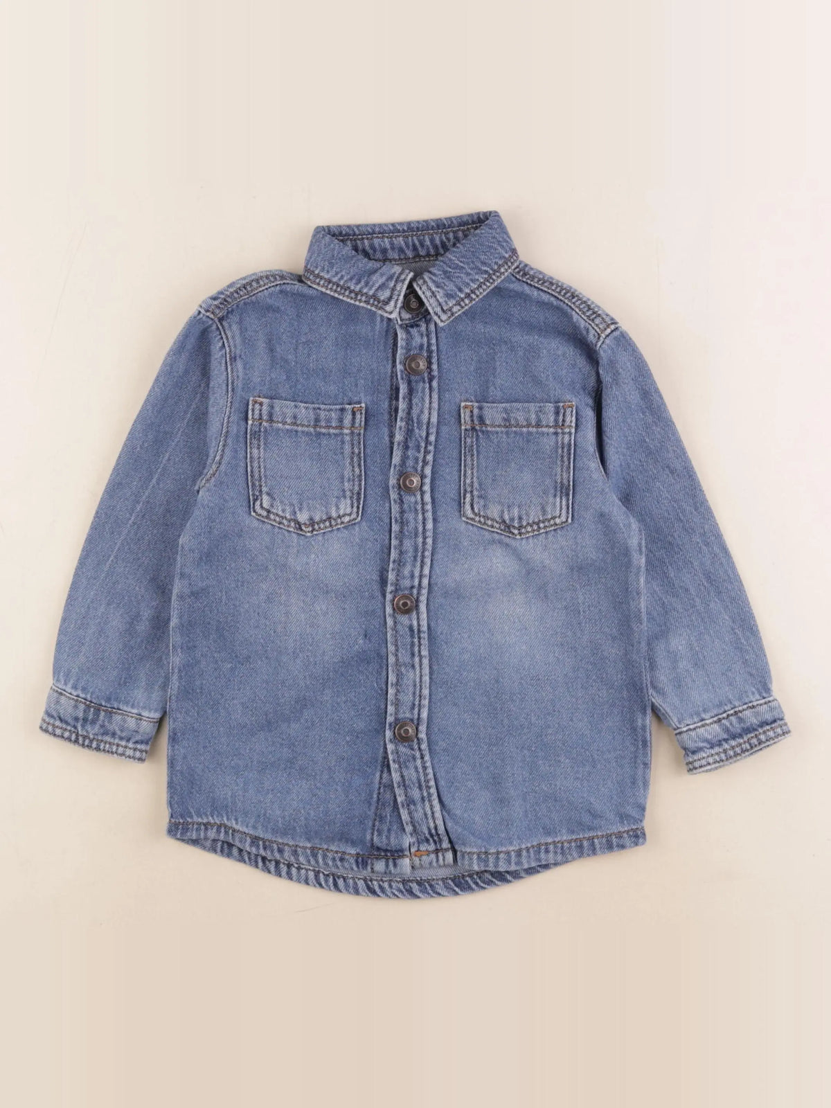Vertbaudet - chemise bleu - 3 ans