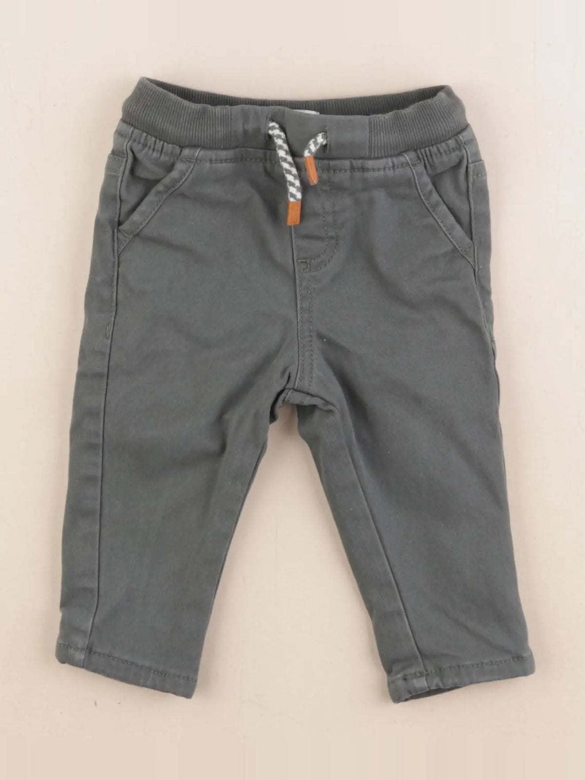 Vertbaudet - pantalon vert - 6 mois