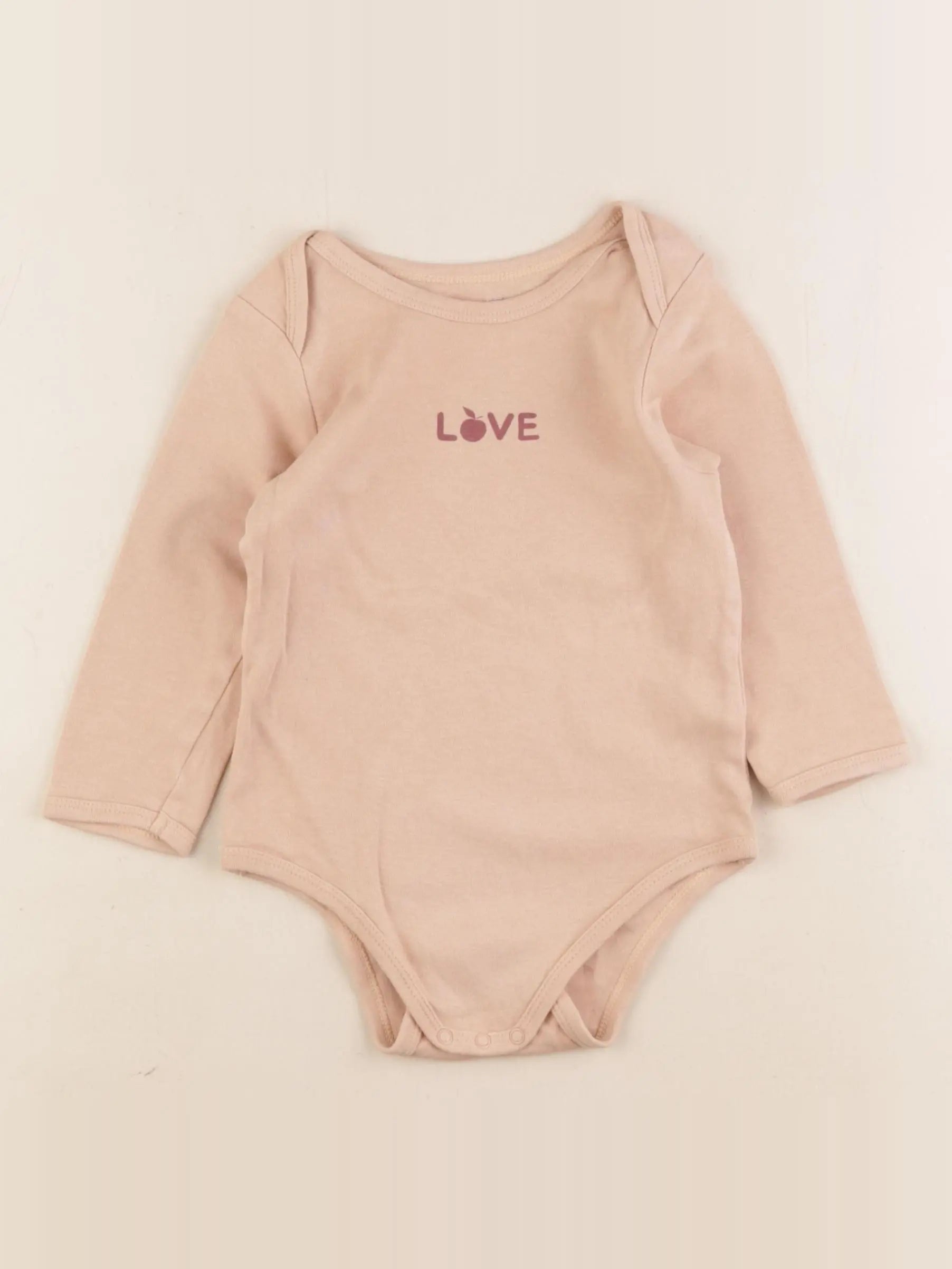 Vertbaudet - body orange - 24 mois