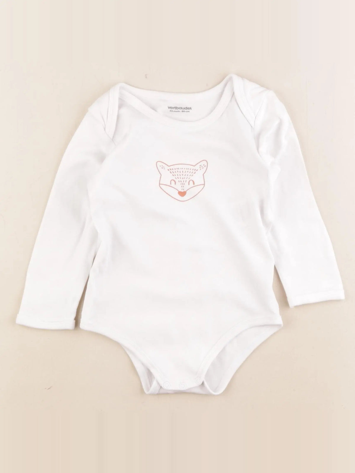 Vertbaudet - body blanc - 24 mois