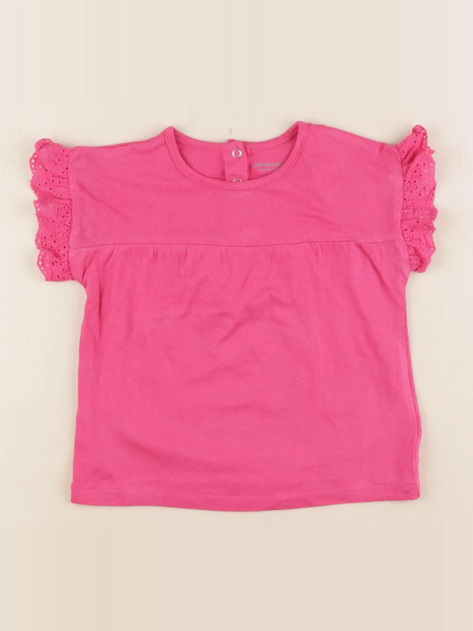 Vertbaudet - tee-shirt rose - 24 mois