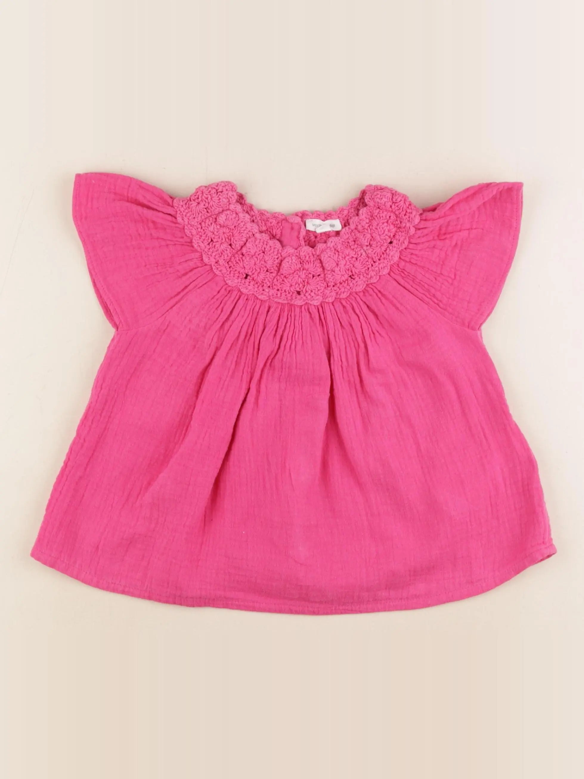 Vertbaudet - tee-shirt rose - 24 mois