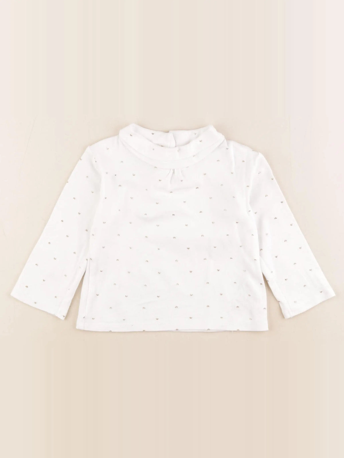 Vertbaudet - sous-pull blanc - 18 mois
