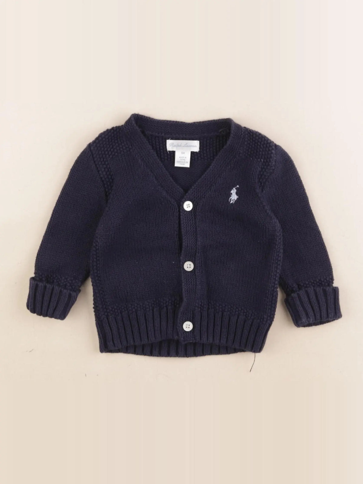 Ralph Lauren - gilet bleu - 6 mois
