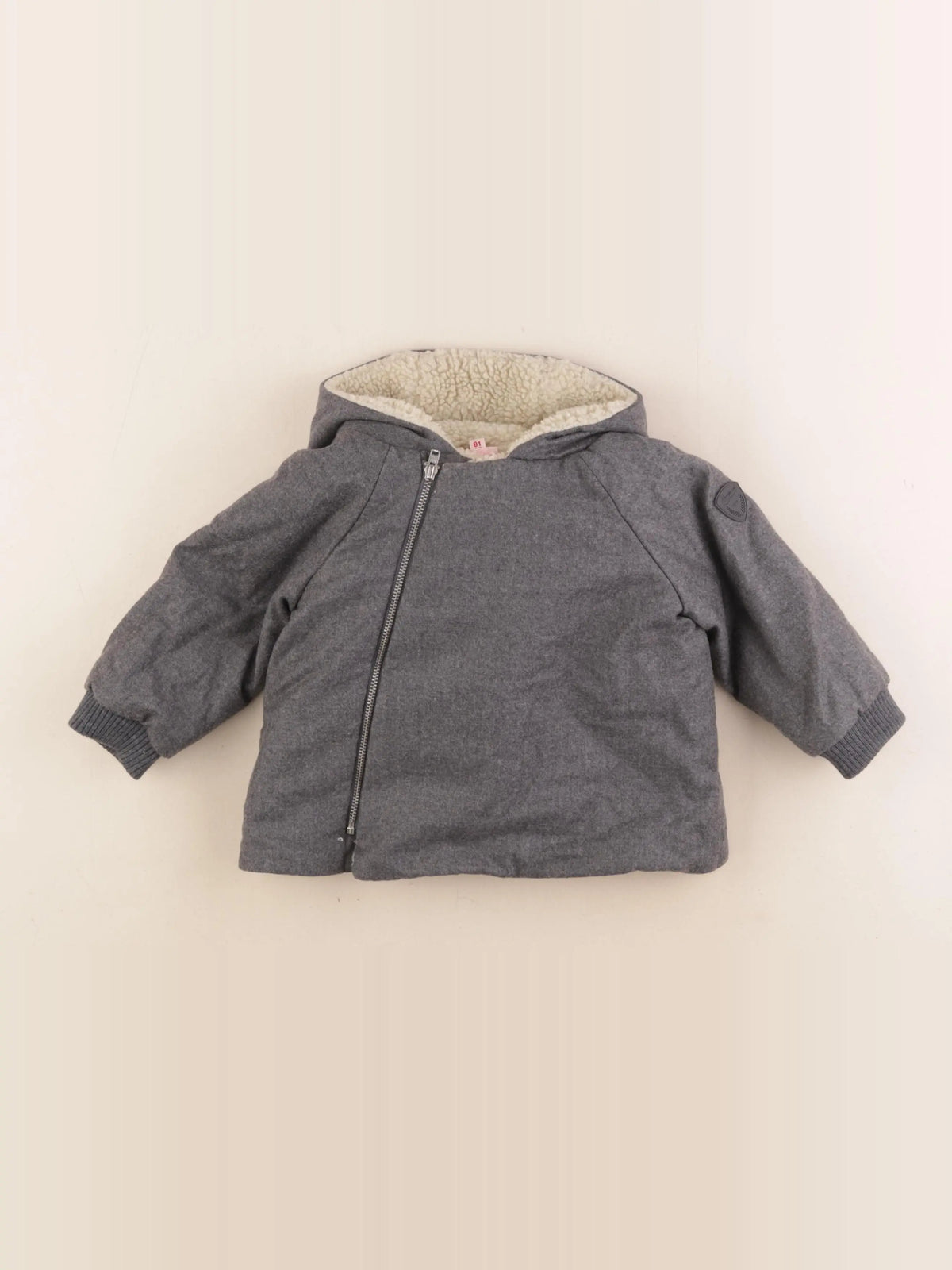 Bonpoint - veste doublé gris - 18 mois