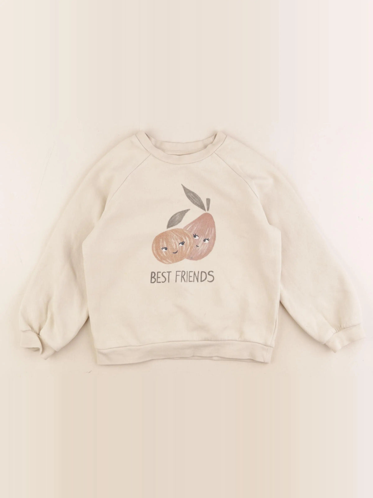 Vertbaudet - sweat beige - 5 ans