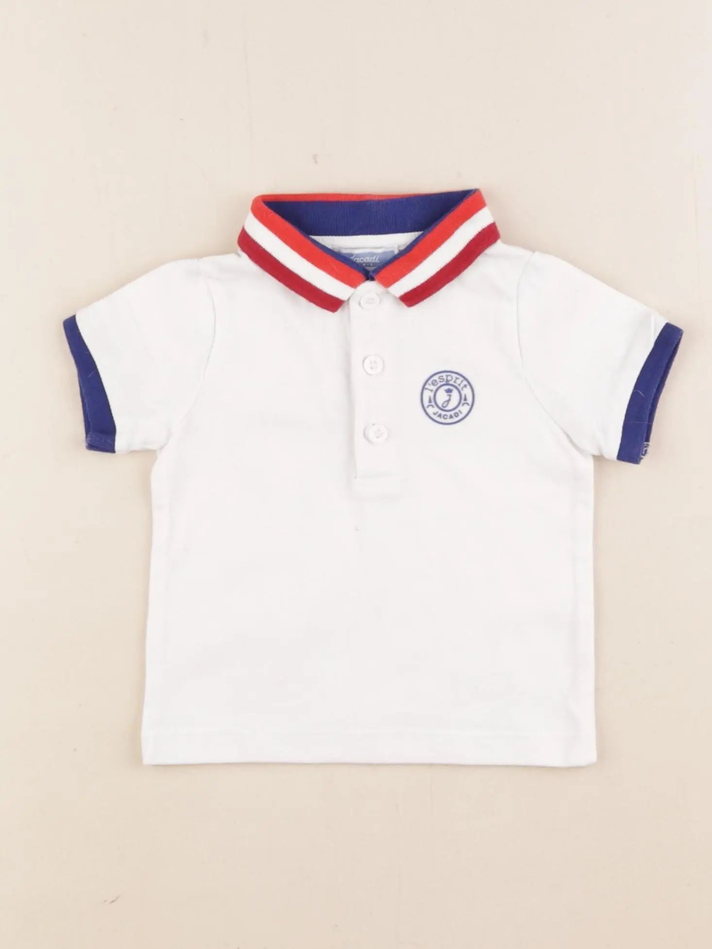 Jacadi - polo blanc - 6 mois