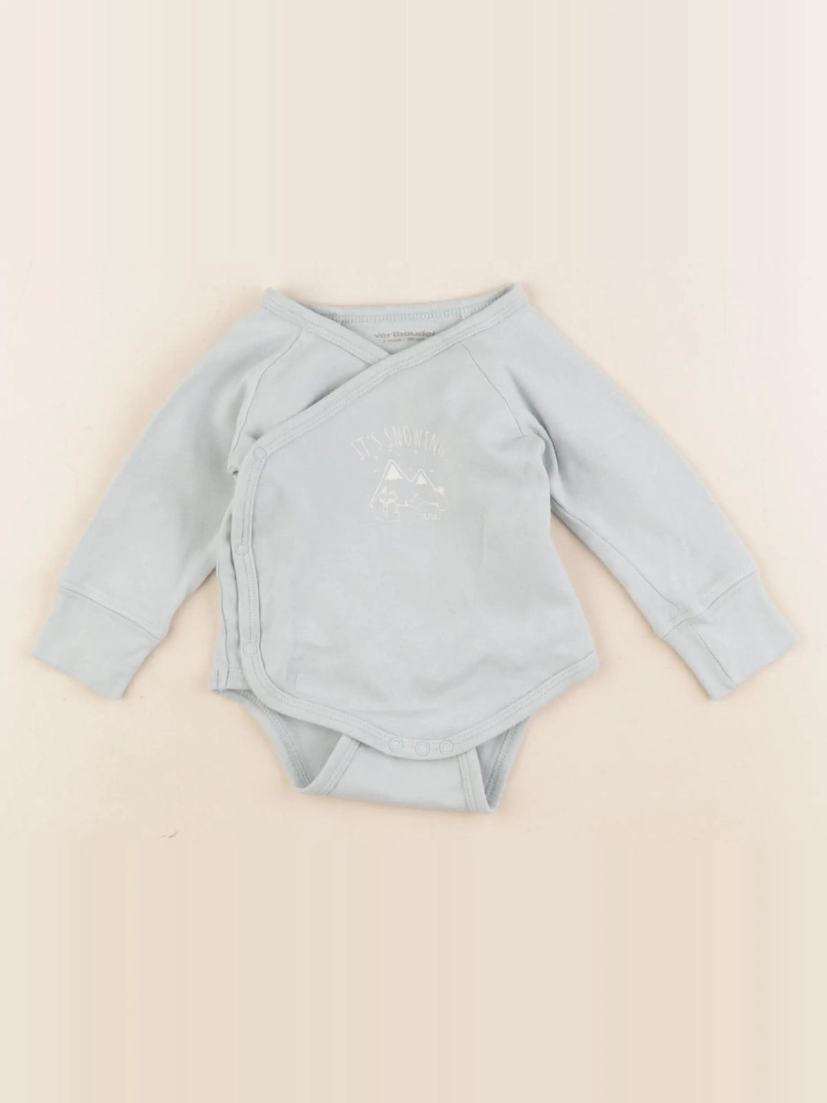 Vertbaudet - body bleu - 3 mois