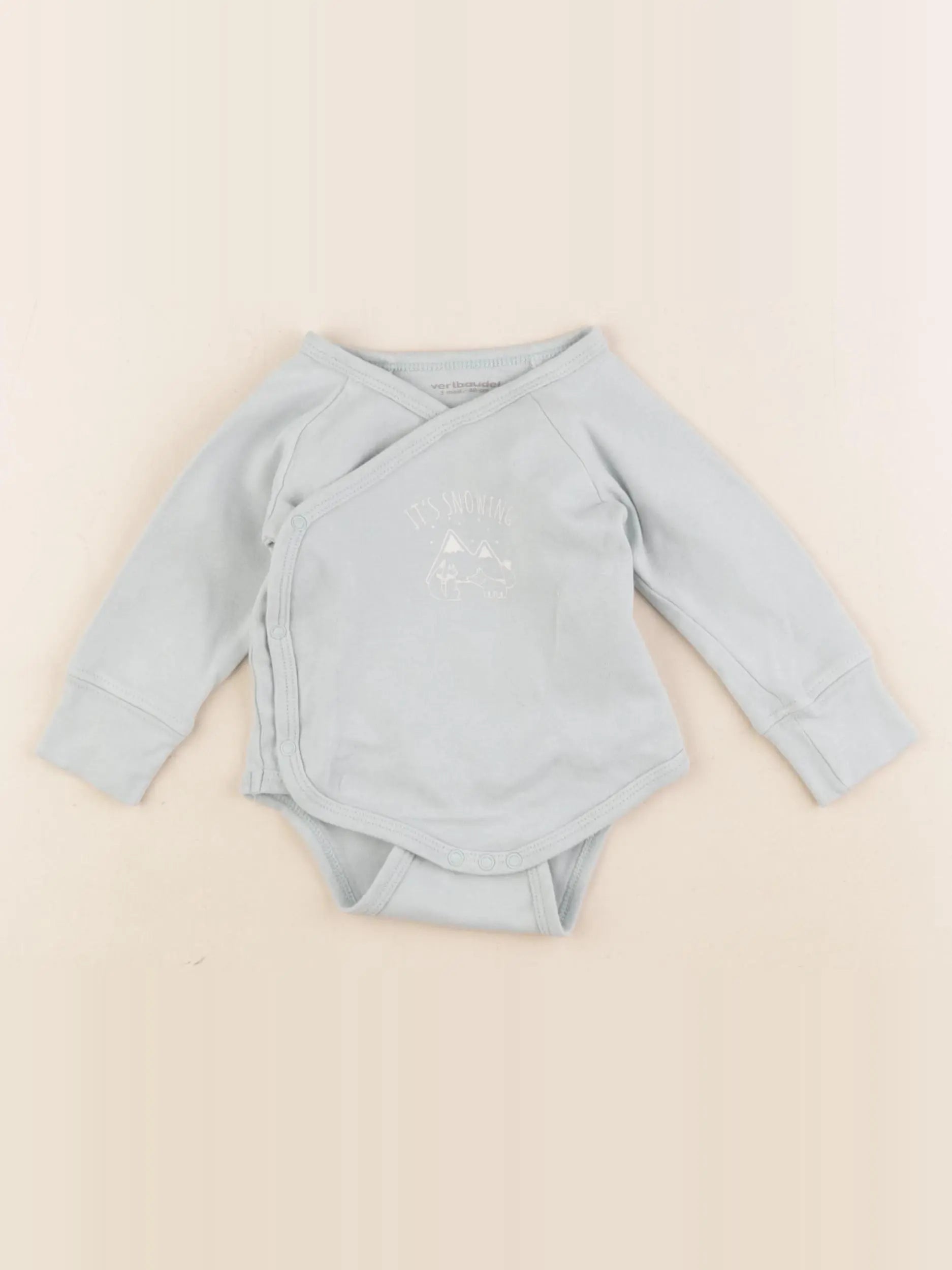 Vertbaudet - body bleu - 3 mois