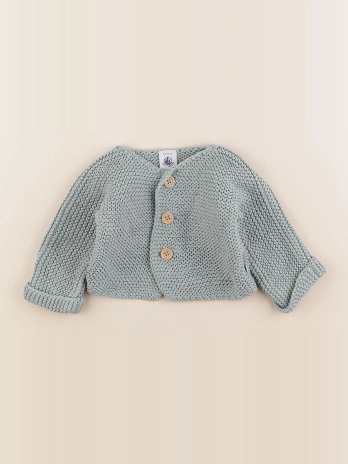 Petit Bateau - gilet bleu - 3 mois