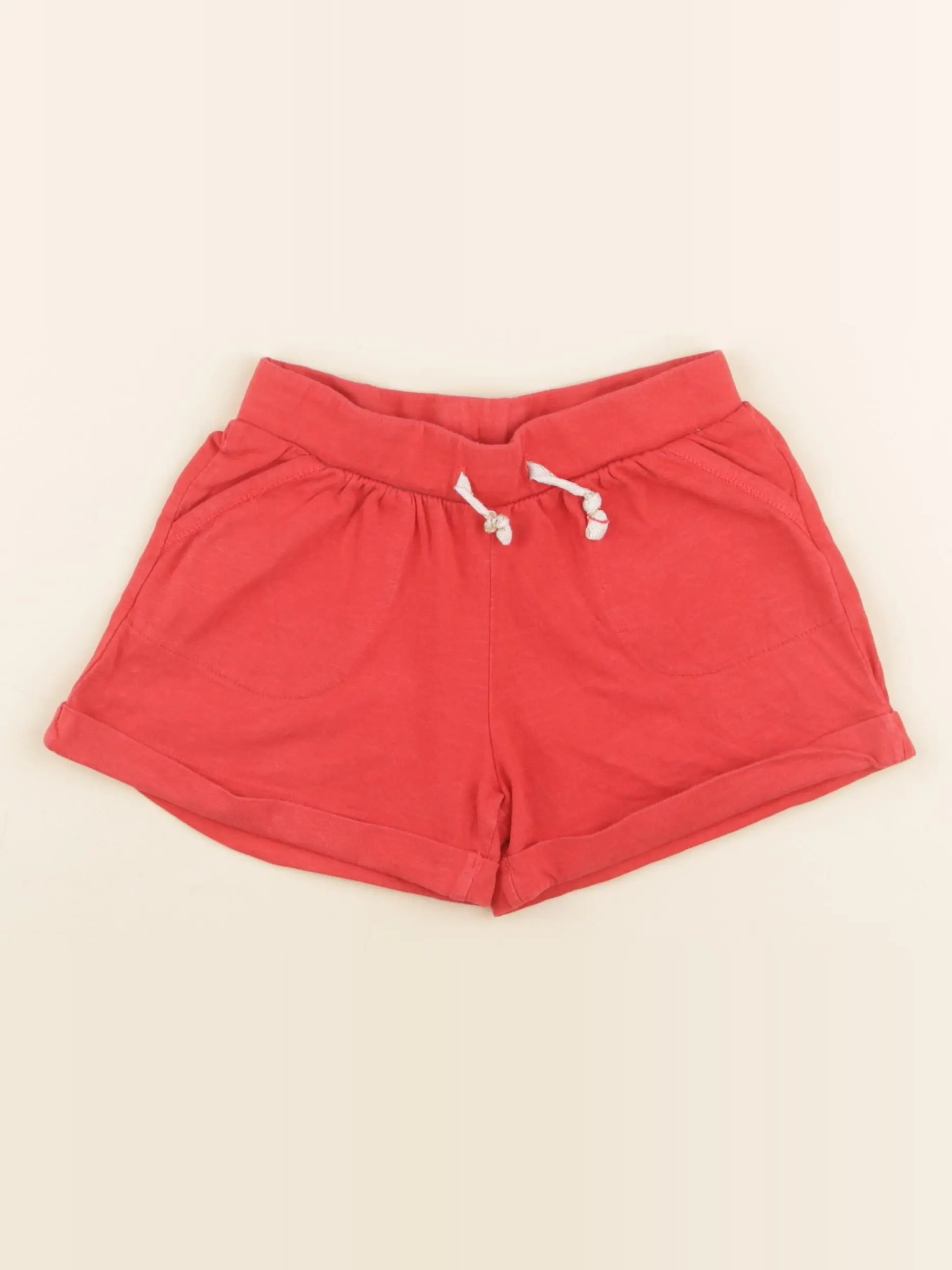 Vertbaudet - short rouge - 8 ans