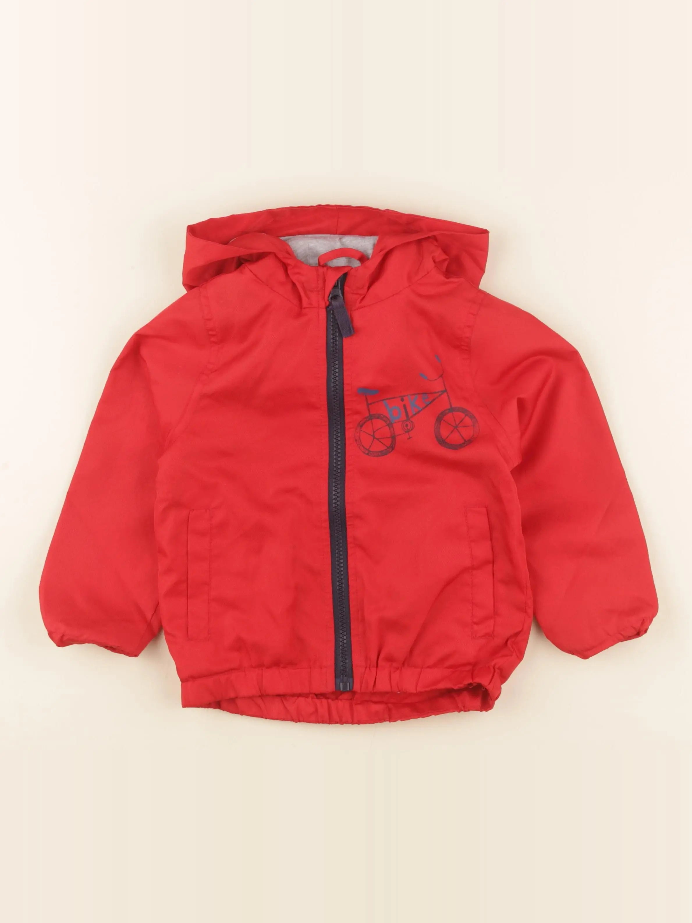 Vertbaudet - veste rouge - 3 ans