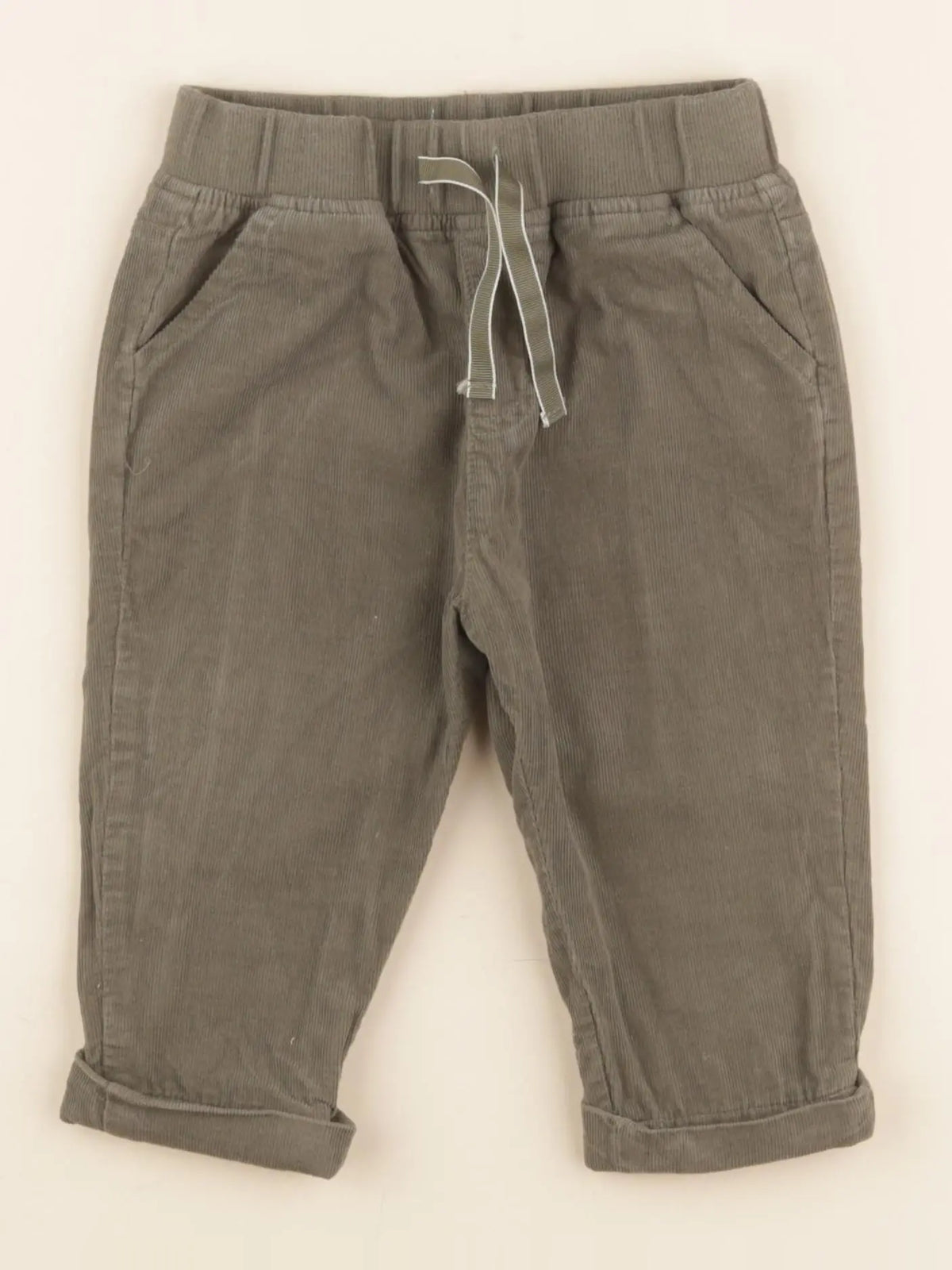 Vertbaudet - pantalon vert - 12 mois