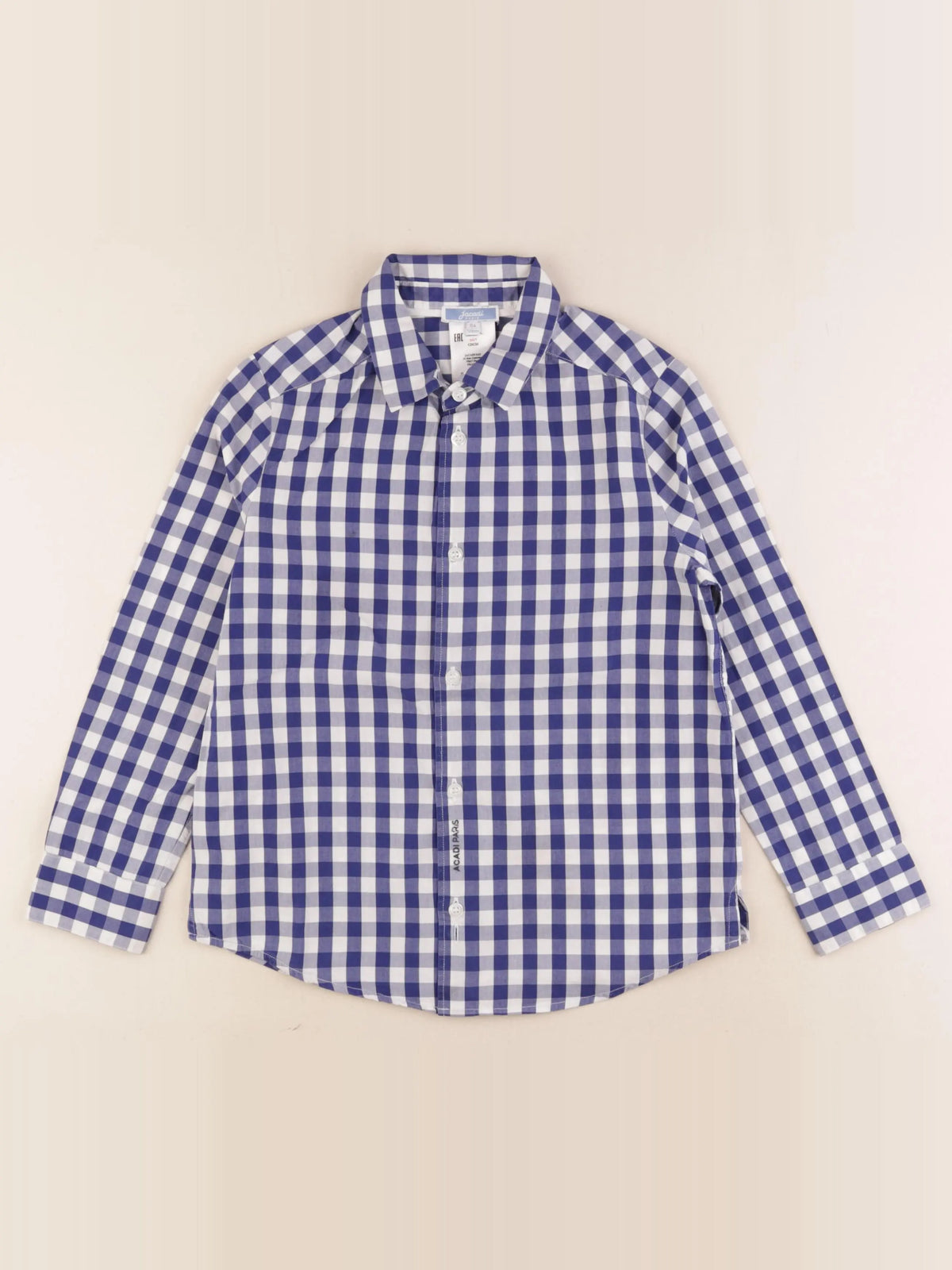Jacadi - chemise bleu, blanc - 8 ans