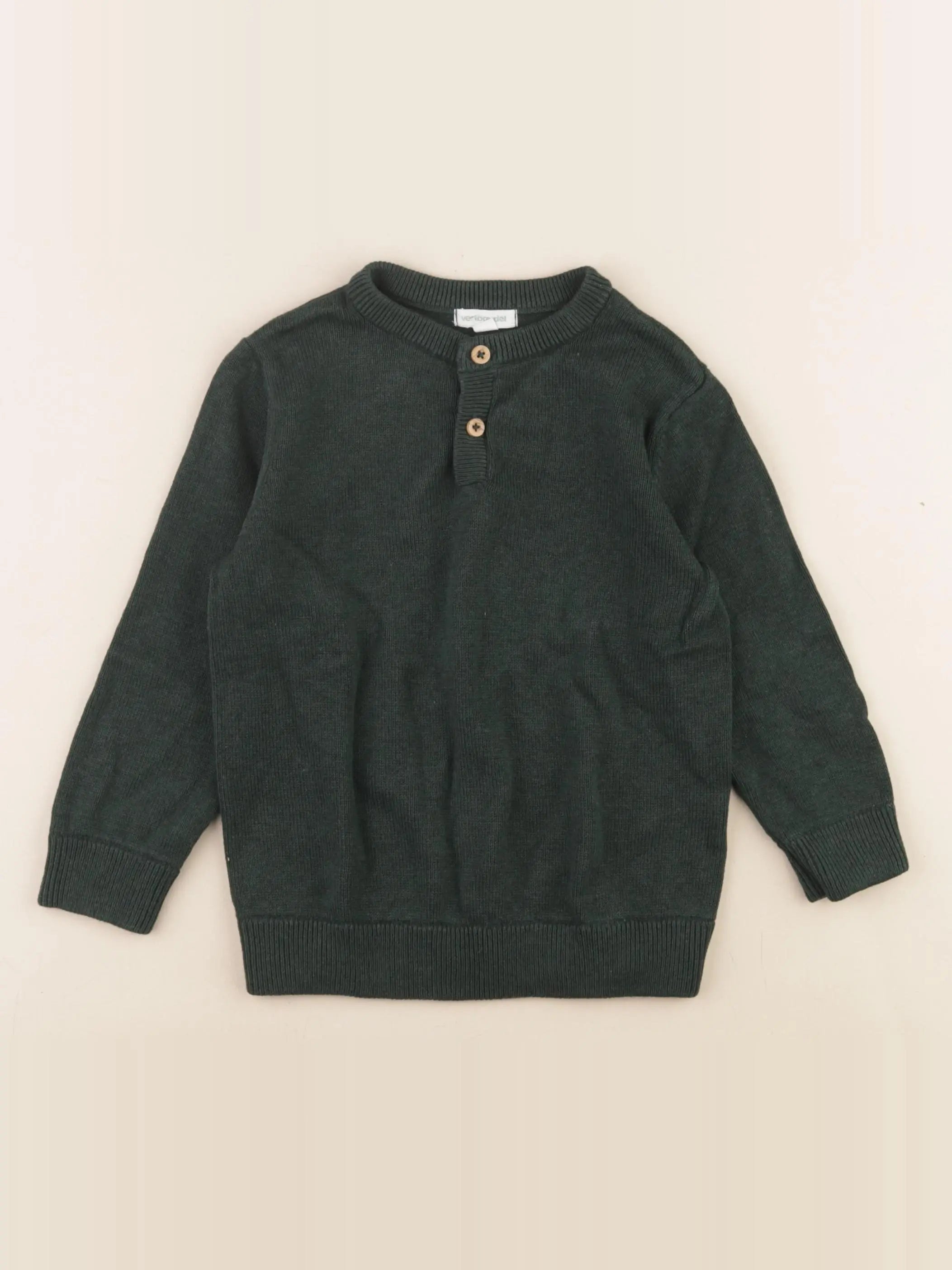 Vertbaudet - pull vert - 4 ans