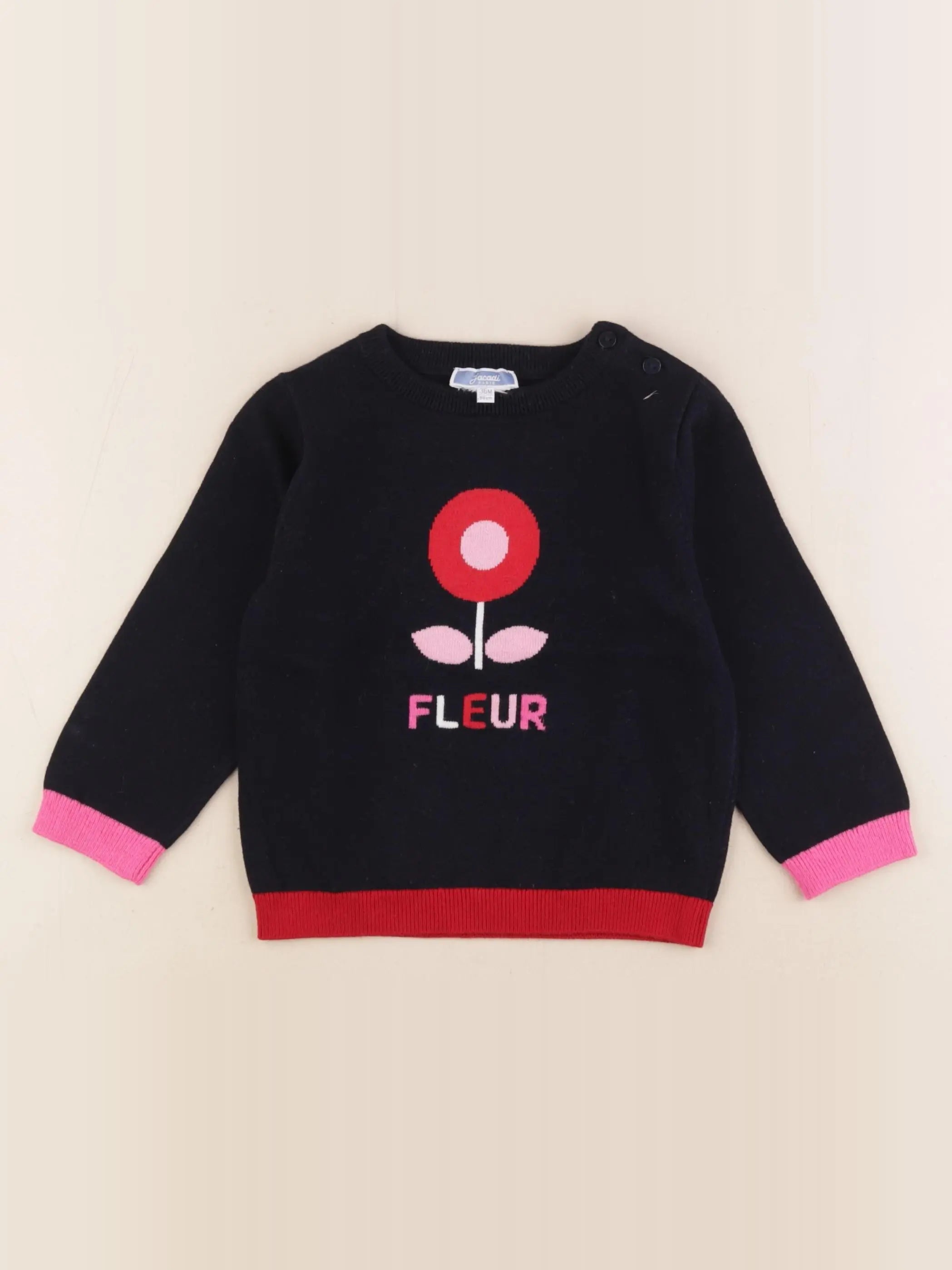 Jacadi - pull bleu - 36 mois