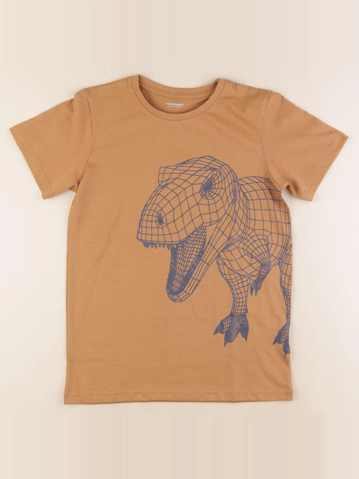 Vertbaudet - tee-shirt marron - 12 ans