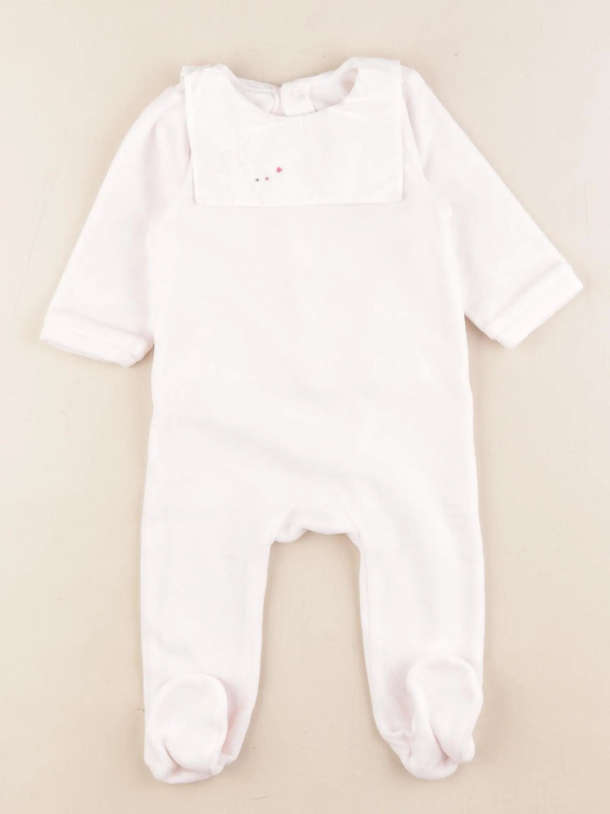 Jacadi - pyjama velours rose - 6 mois
