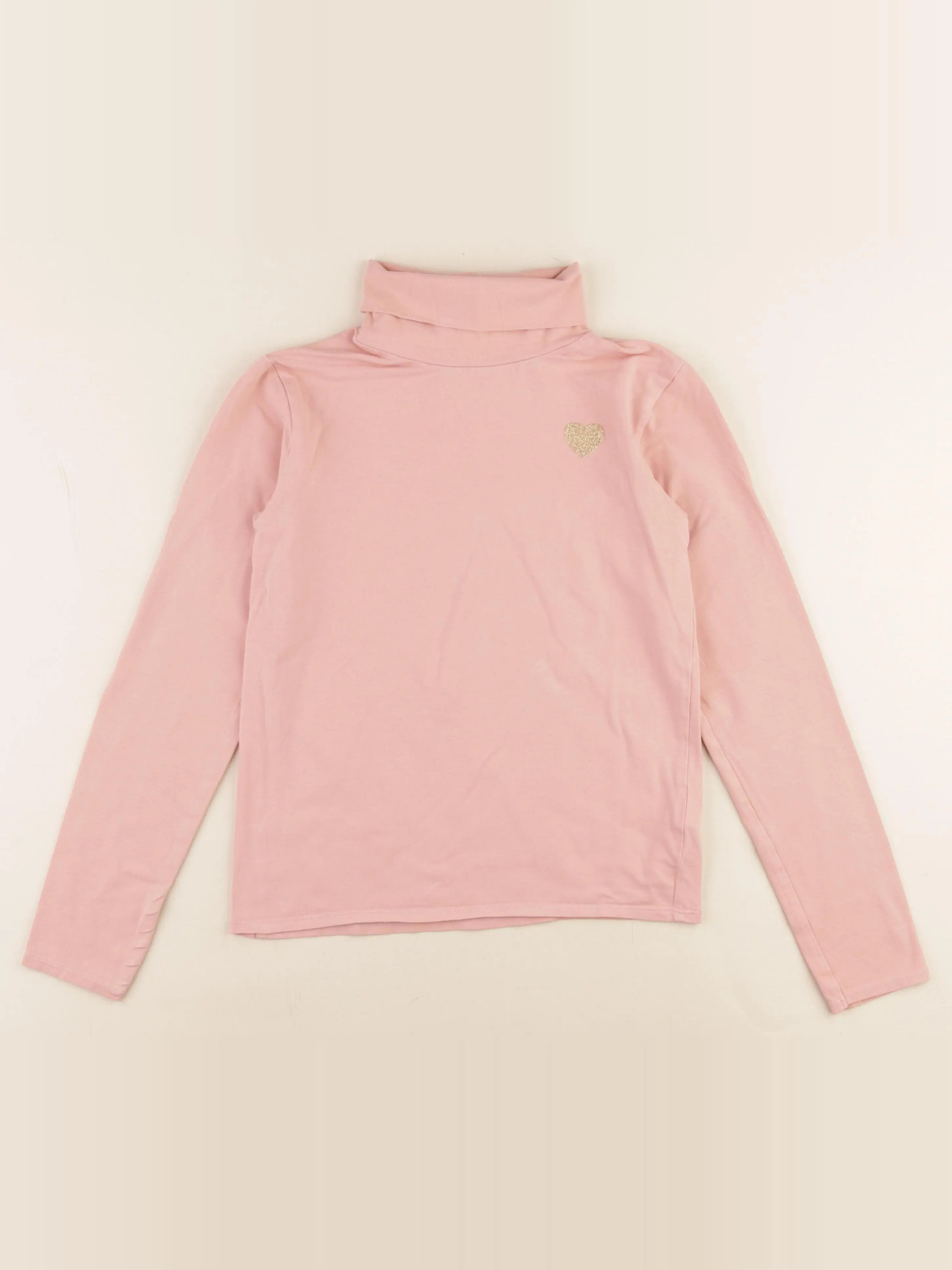 Vertbaudet - sous-pull rose - 10 ans