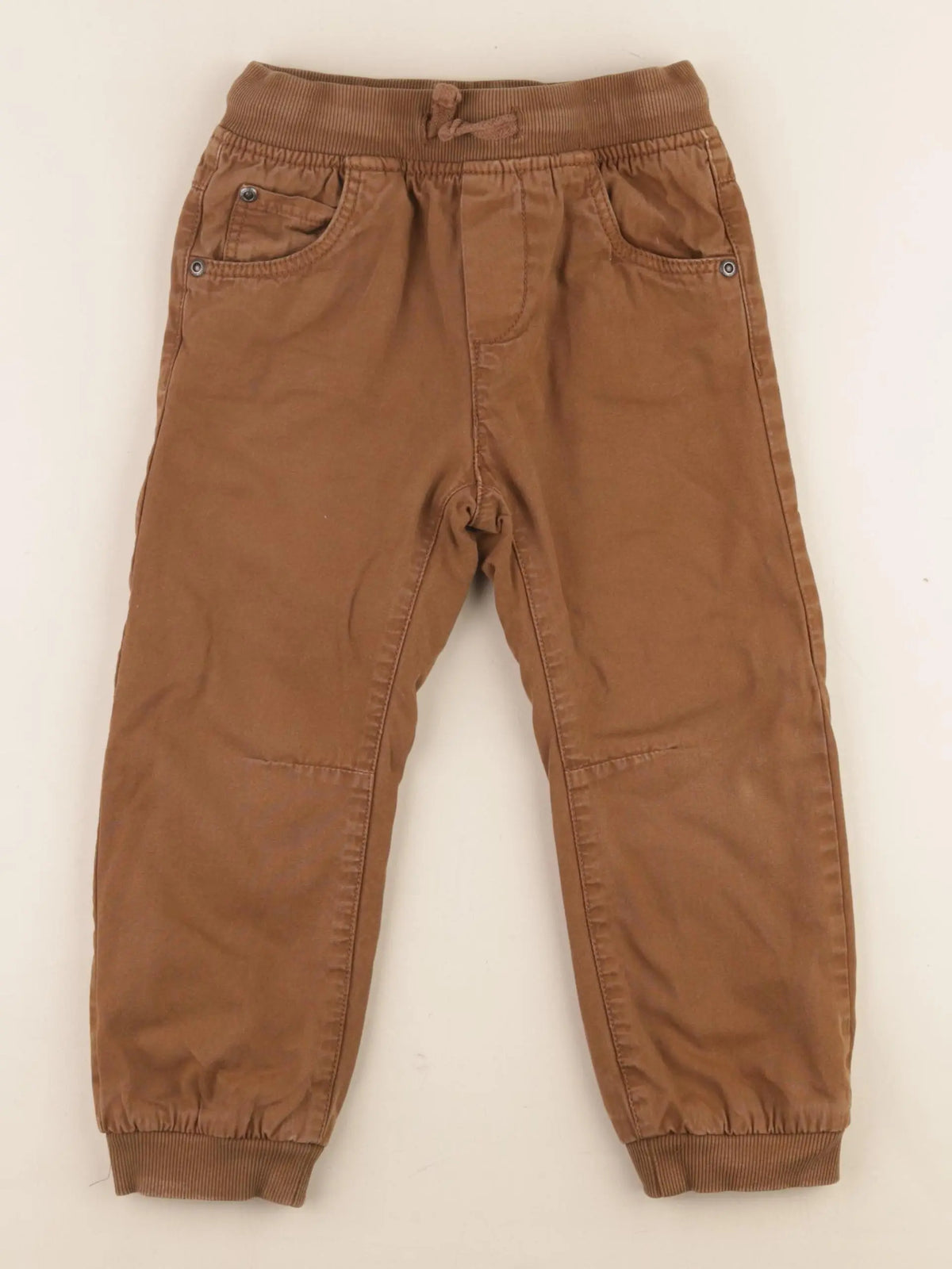 Vertbaudet - pantalon doublé marron - 5 ans