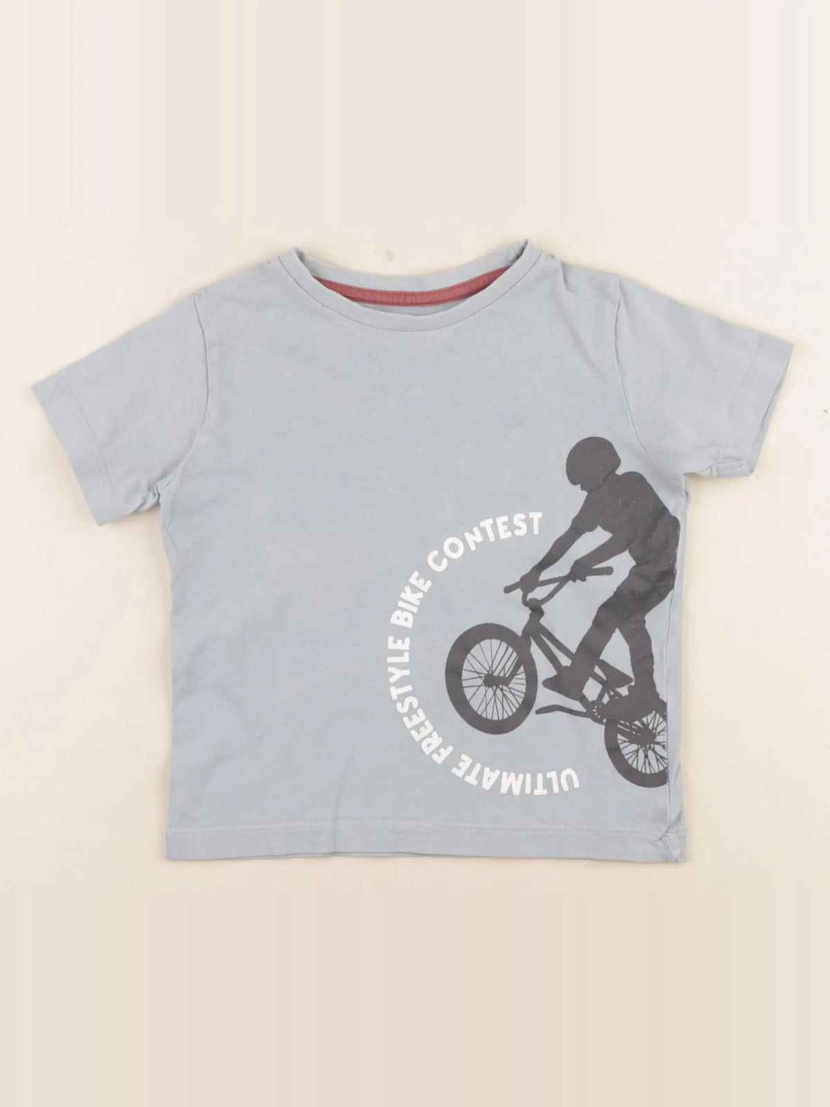 Vertbaudet - tee-shirt bleu - 4 ans