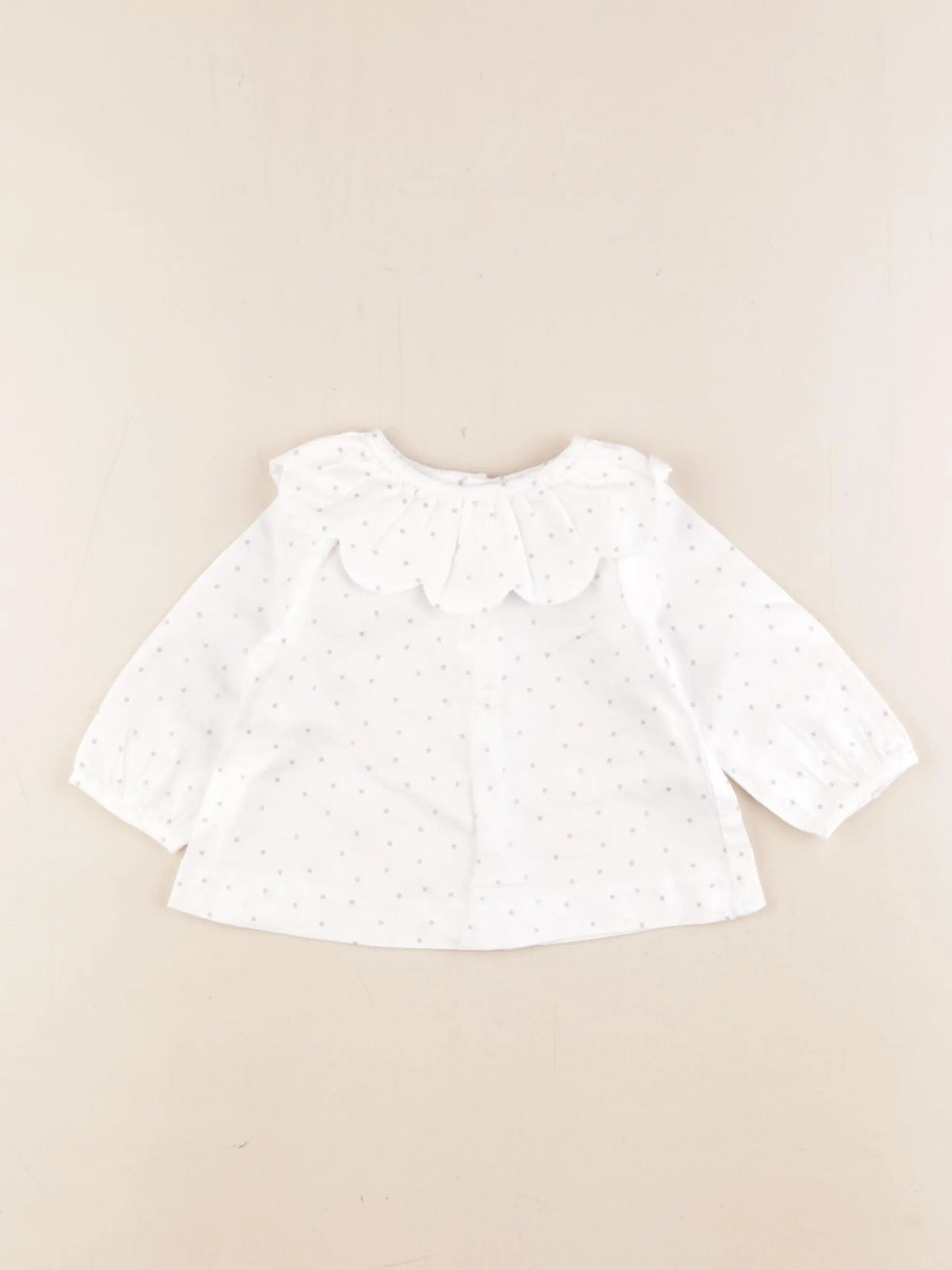 Jacadi - blouse blanc, argent - 6 mois