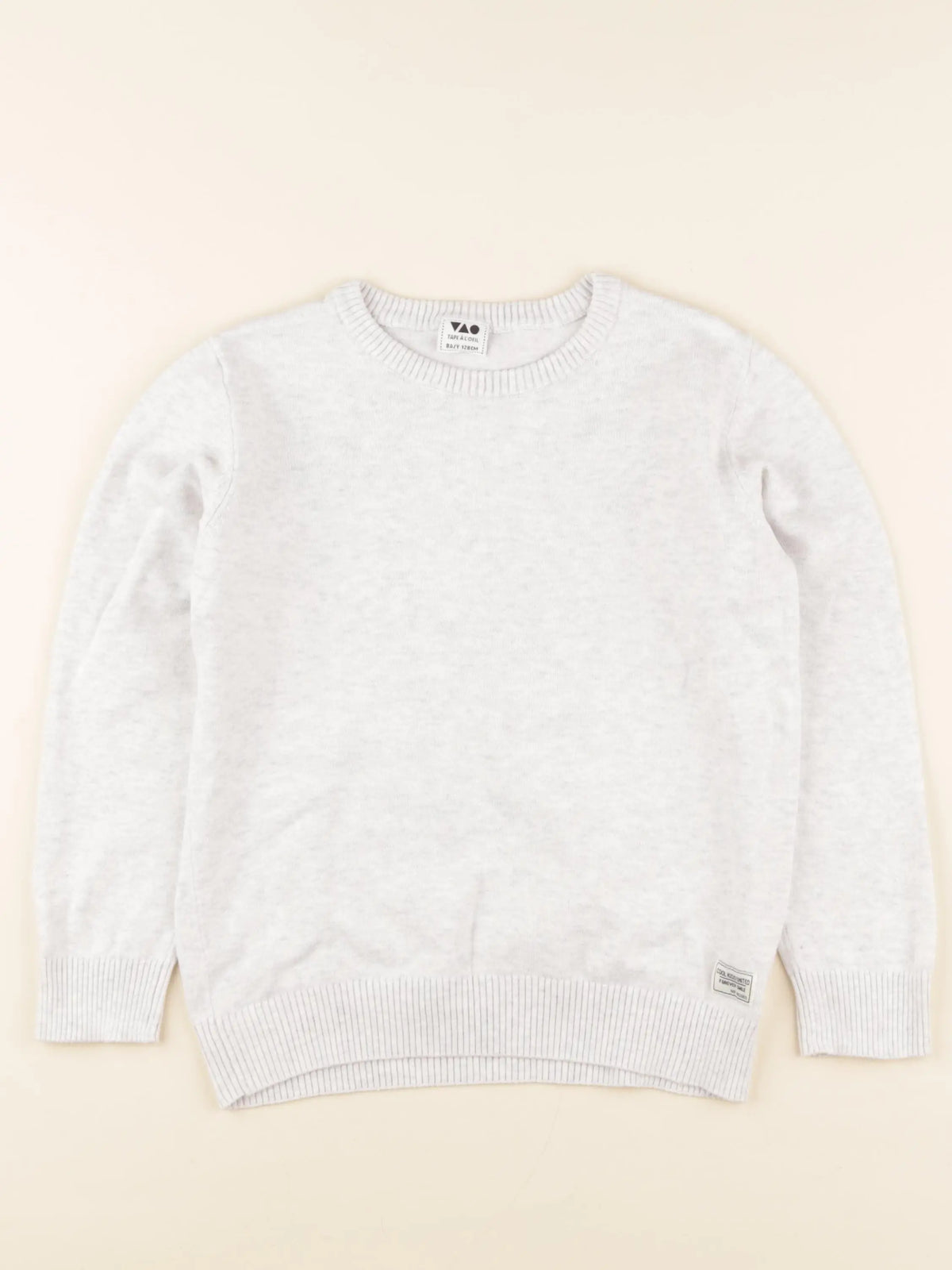 Tape à l'oeil - pull gris - 8 ans